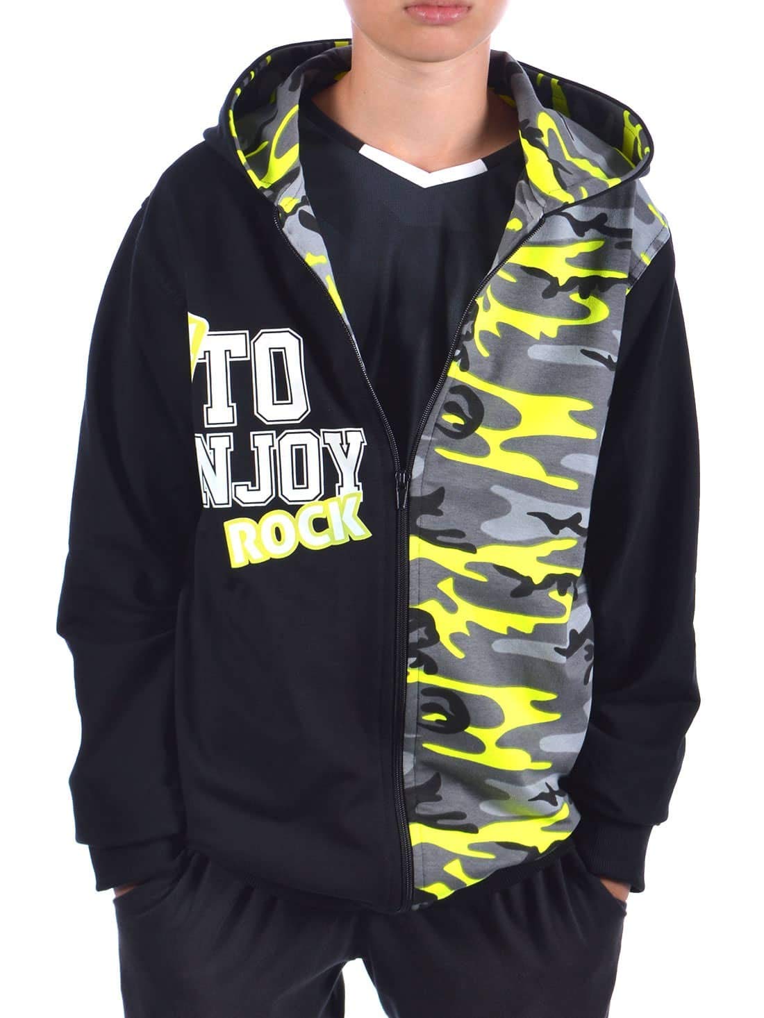 BEZLIT Sweatjacke Kapuze Jungen Camouflage Reiverschluss