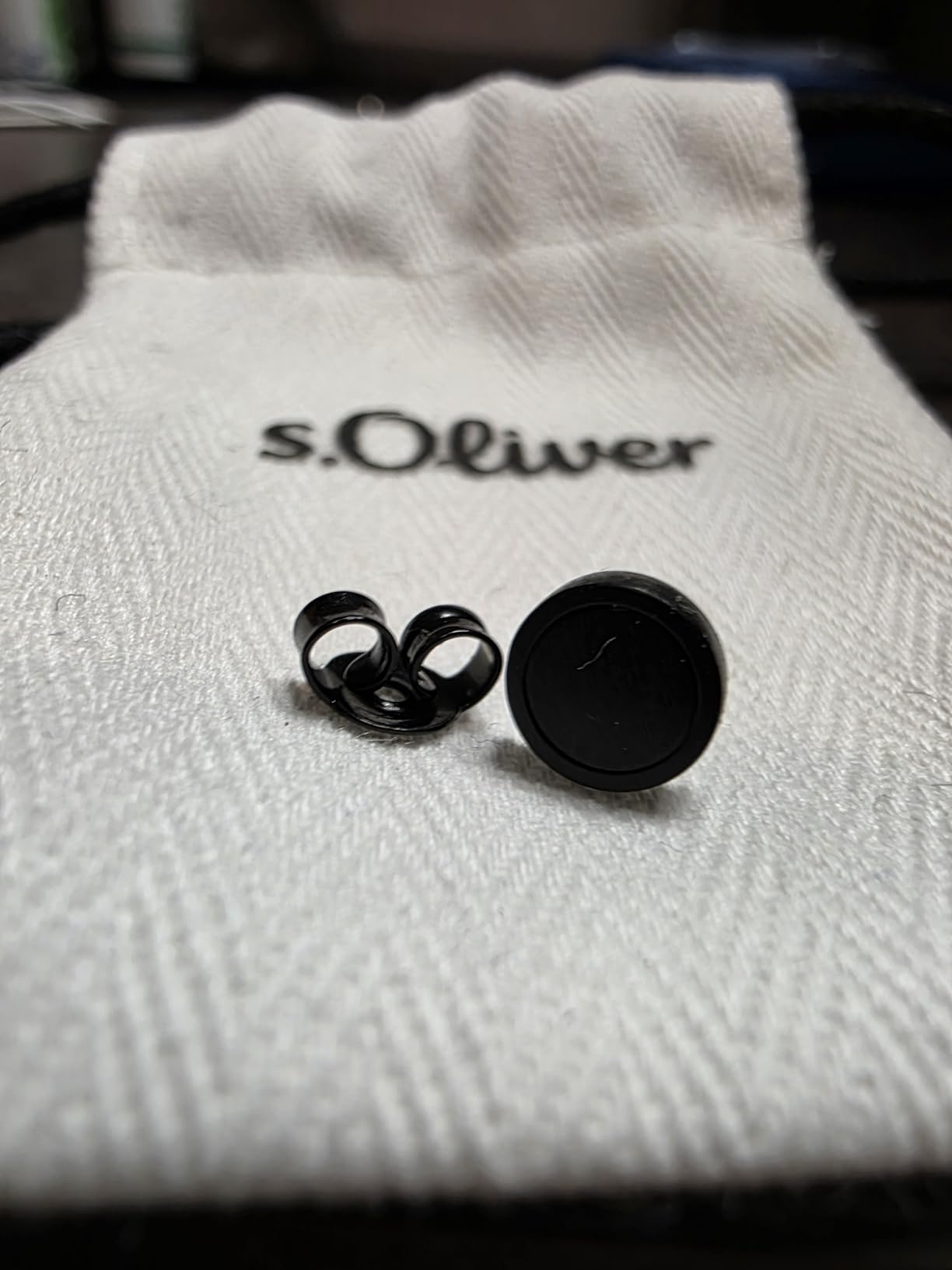 s.Oliver Herren Ohrstecker Edelstahl Silber Matt