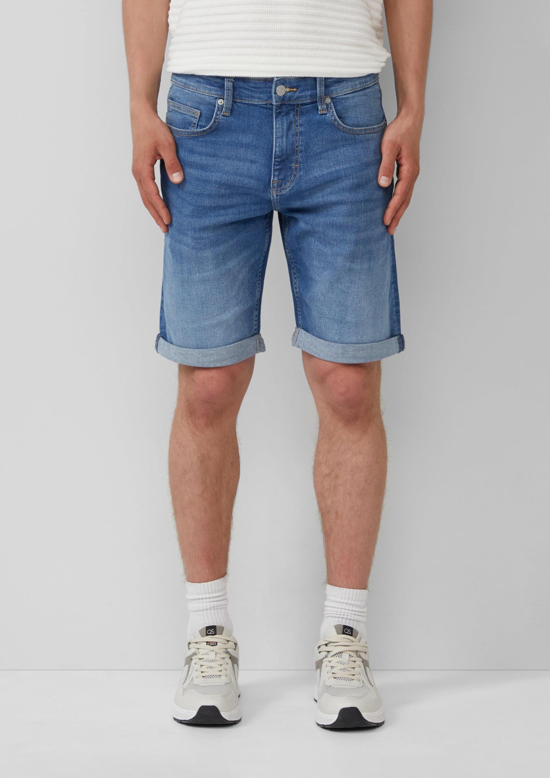 s.Oliver QS Jeans Bermuda Shorts Denim BlauMid
