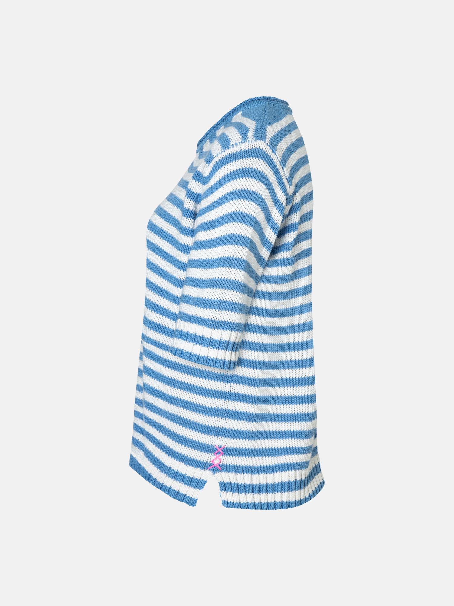 Lieblingsstück AminaL Kurzarm-Pullover air blue