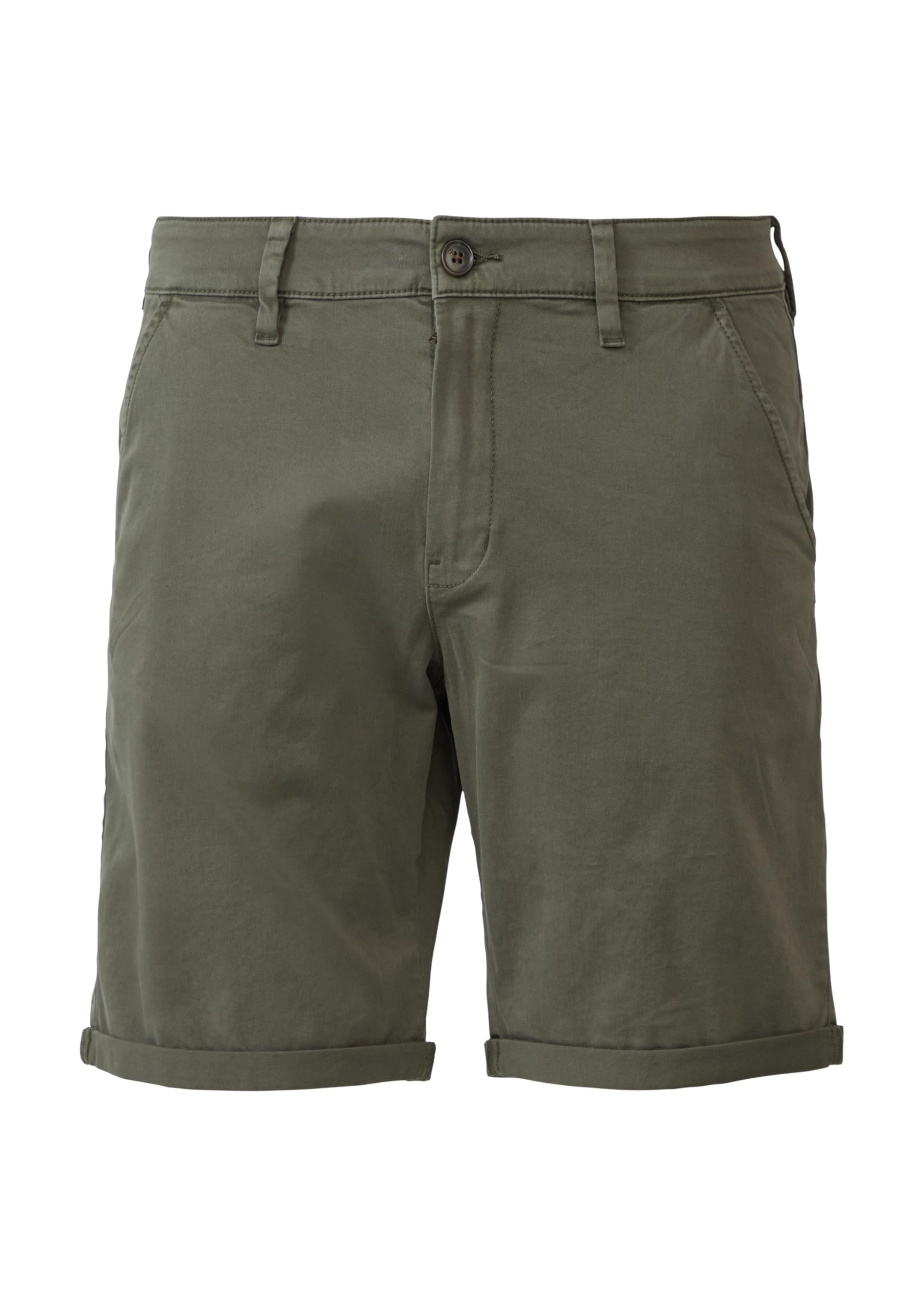 s.Oliver QS John Chino-Shorts Bermuda beige Baumwollstretch