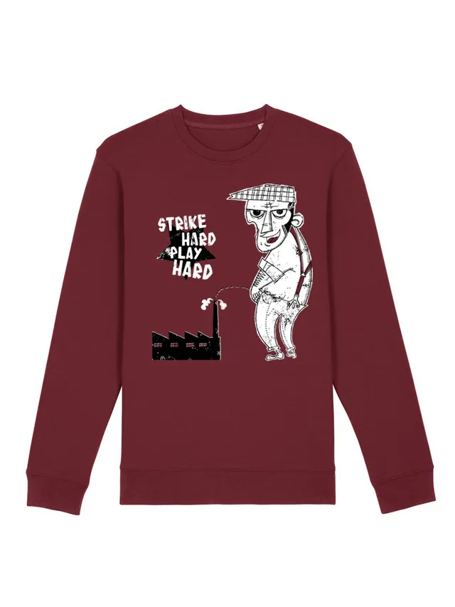 dna merch Strike Hard Play Hard Rundhalspullover