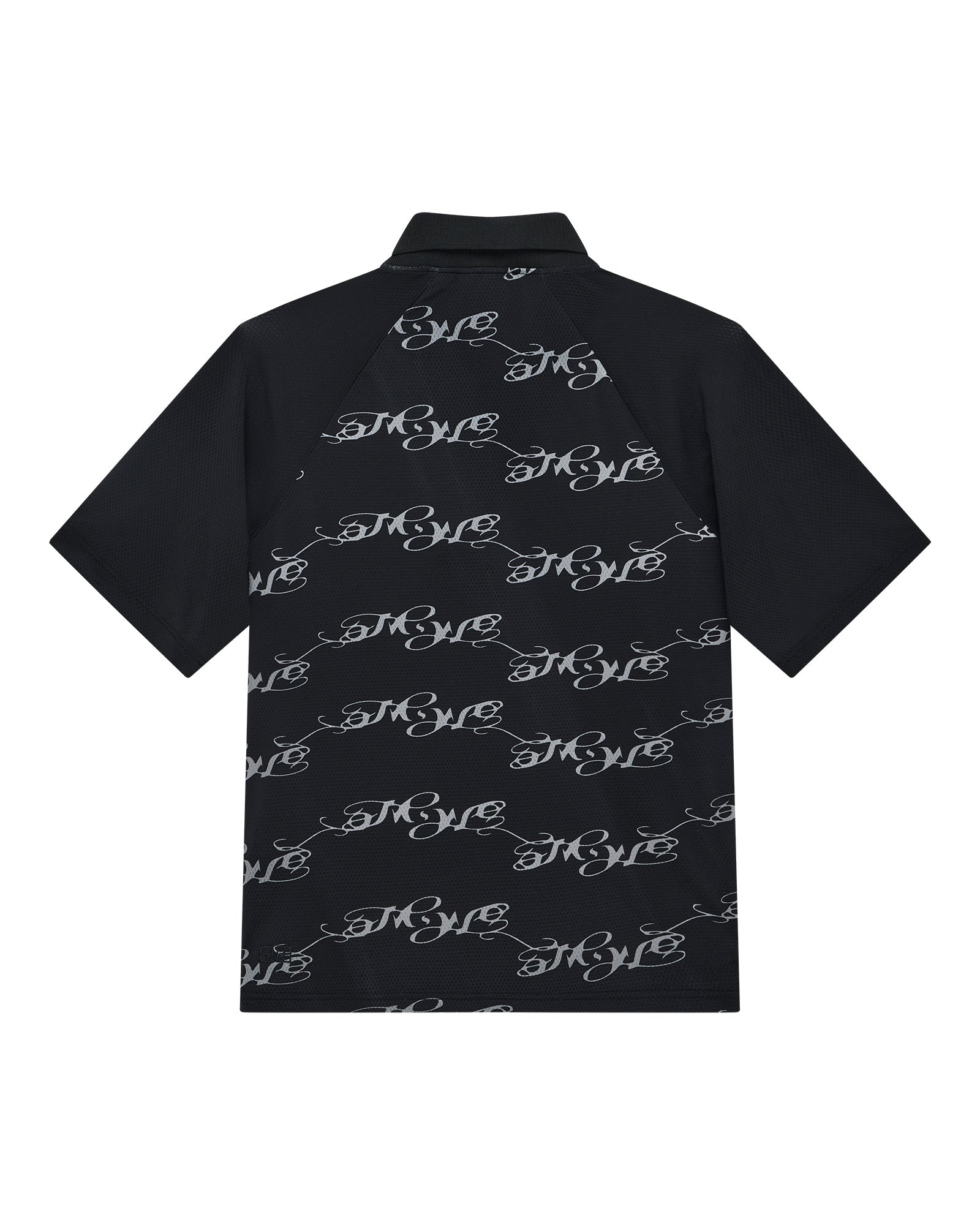 Mowalola Doberman Jersey Poloshirt Schwarz