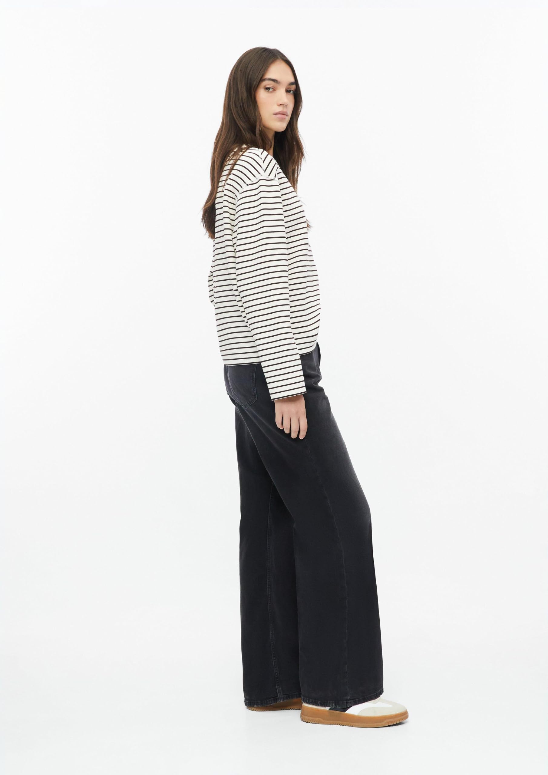s.Oliver Suri 2181346 Wide Leg Jeans Dunkelgrau