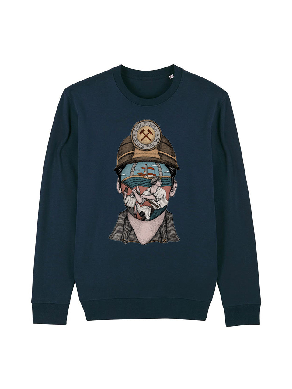dna merch Working Class History Mine Gehört Uns Pullover Schwarz