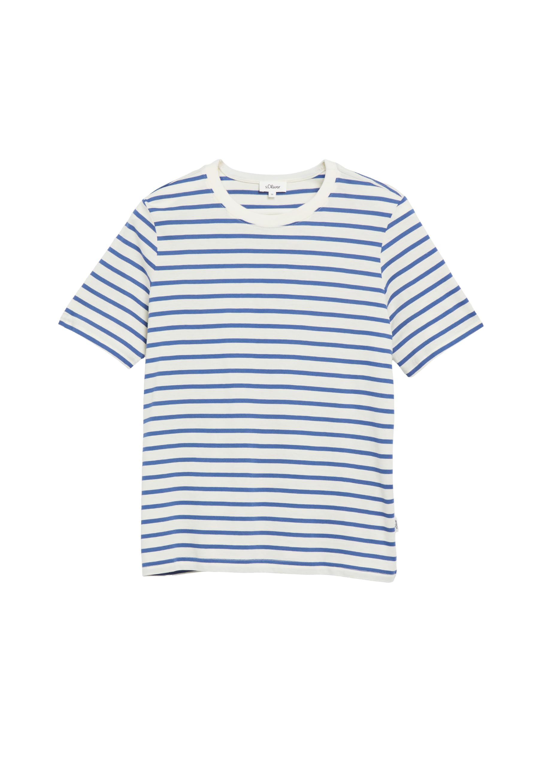 s.Oliver RED LABEL T-Shirt gestreift Gr.38 Blau Baumwolle