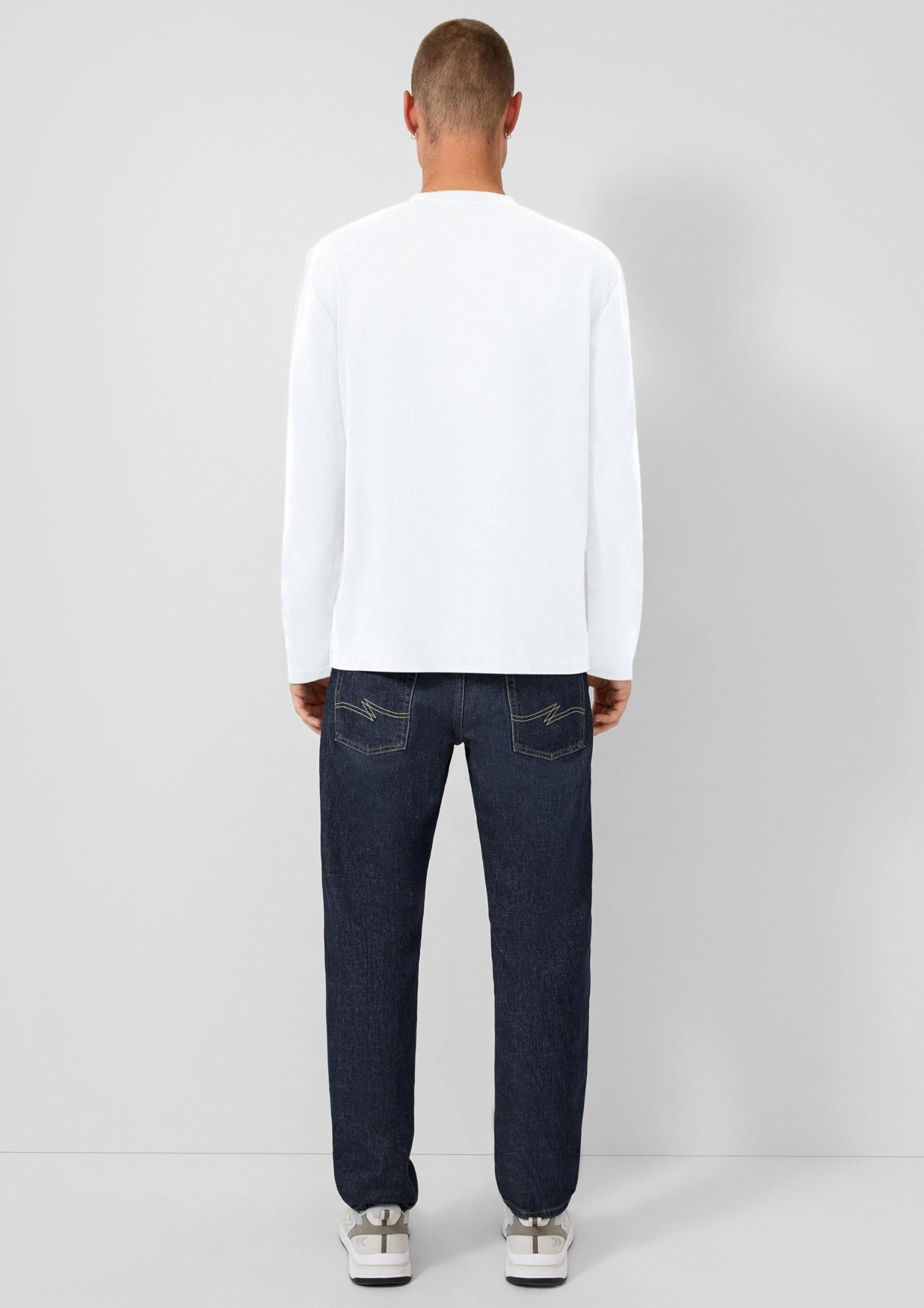s.Oliver QS Henley-Longsleeve Rippstruktur L