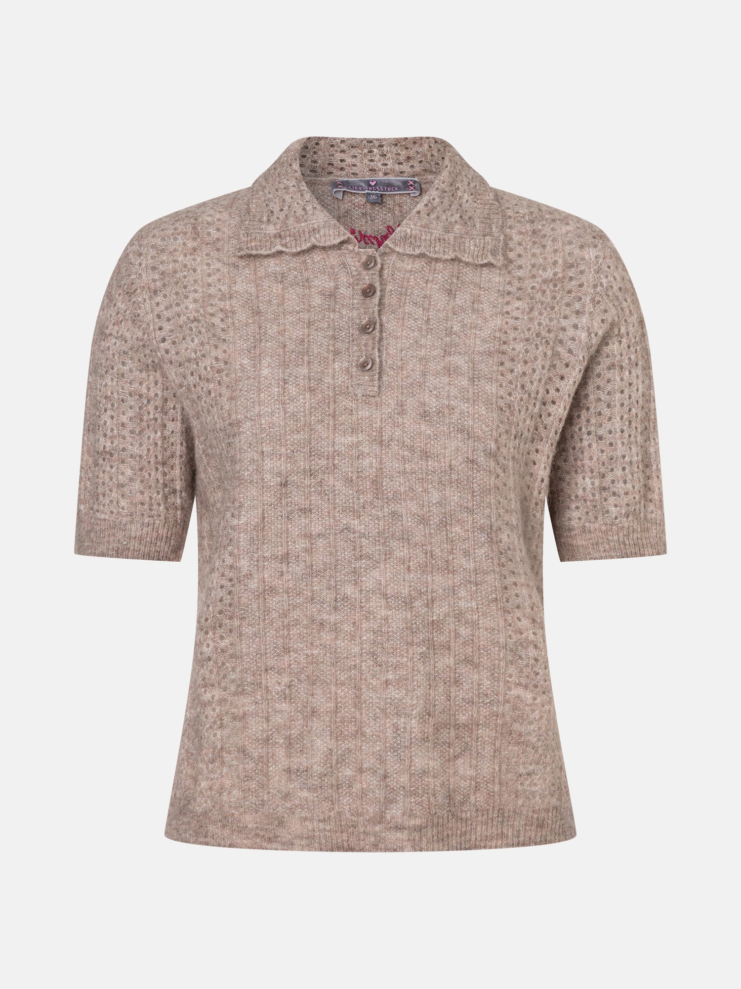 Lieblingsstück ZigridL Strickpolo Alpakamix ginger