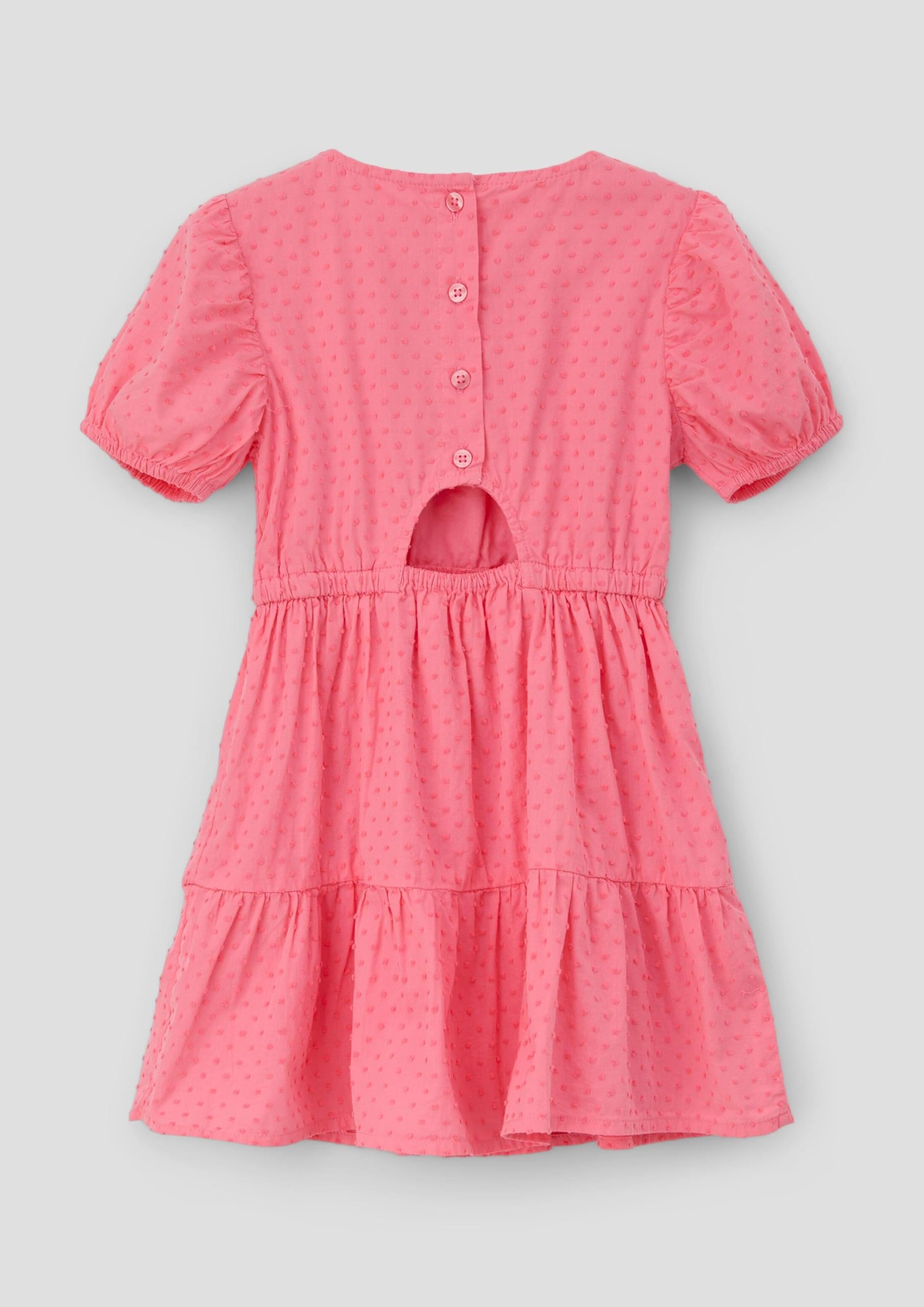 s.Oliver Junior Kleid Raffung Cut-Out rosa Gr.110