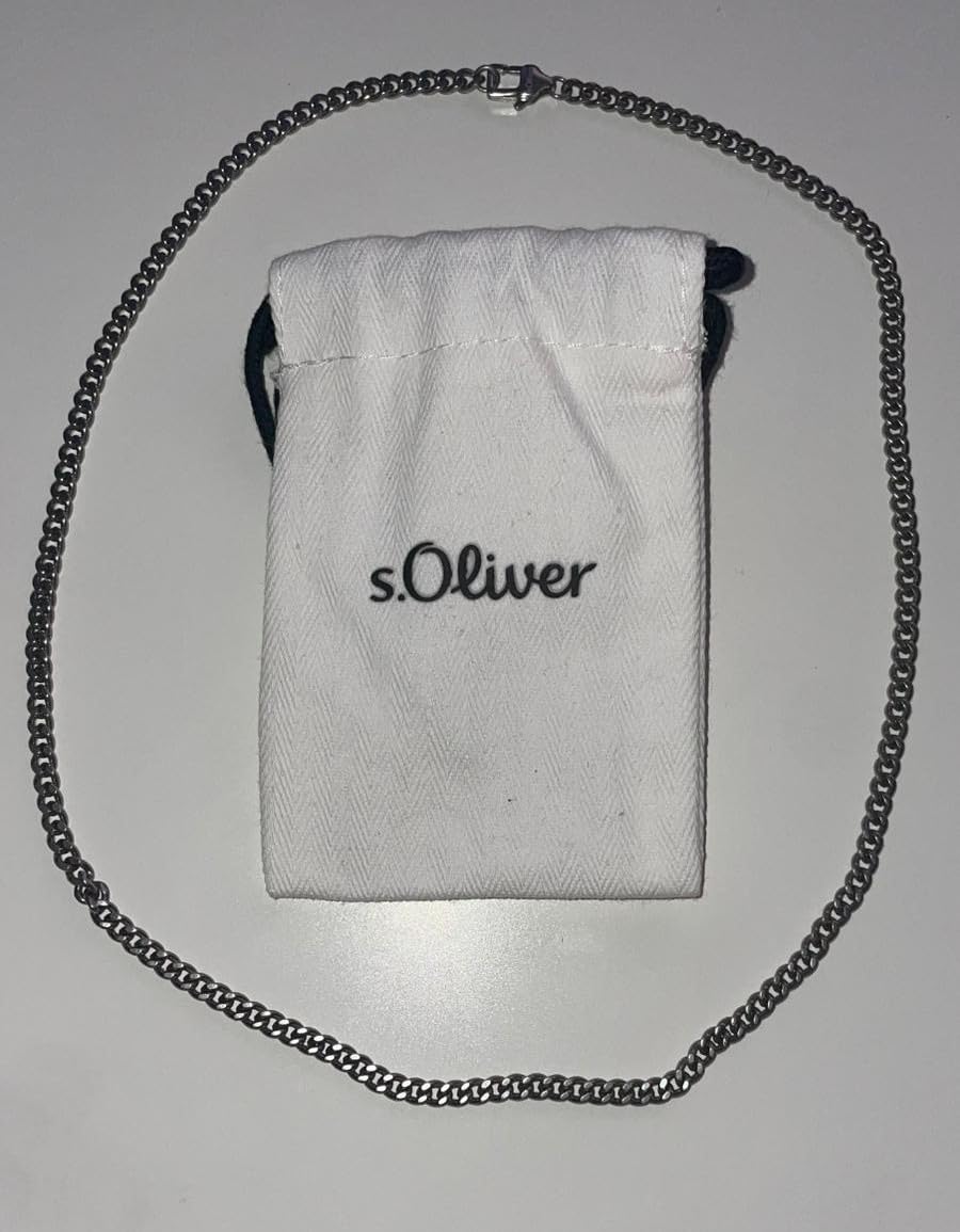 s.Oliver Basic Herren Halskette Gold Edelstahl