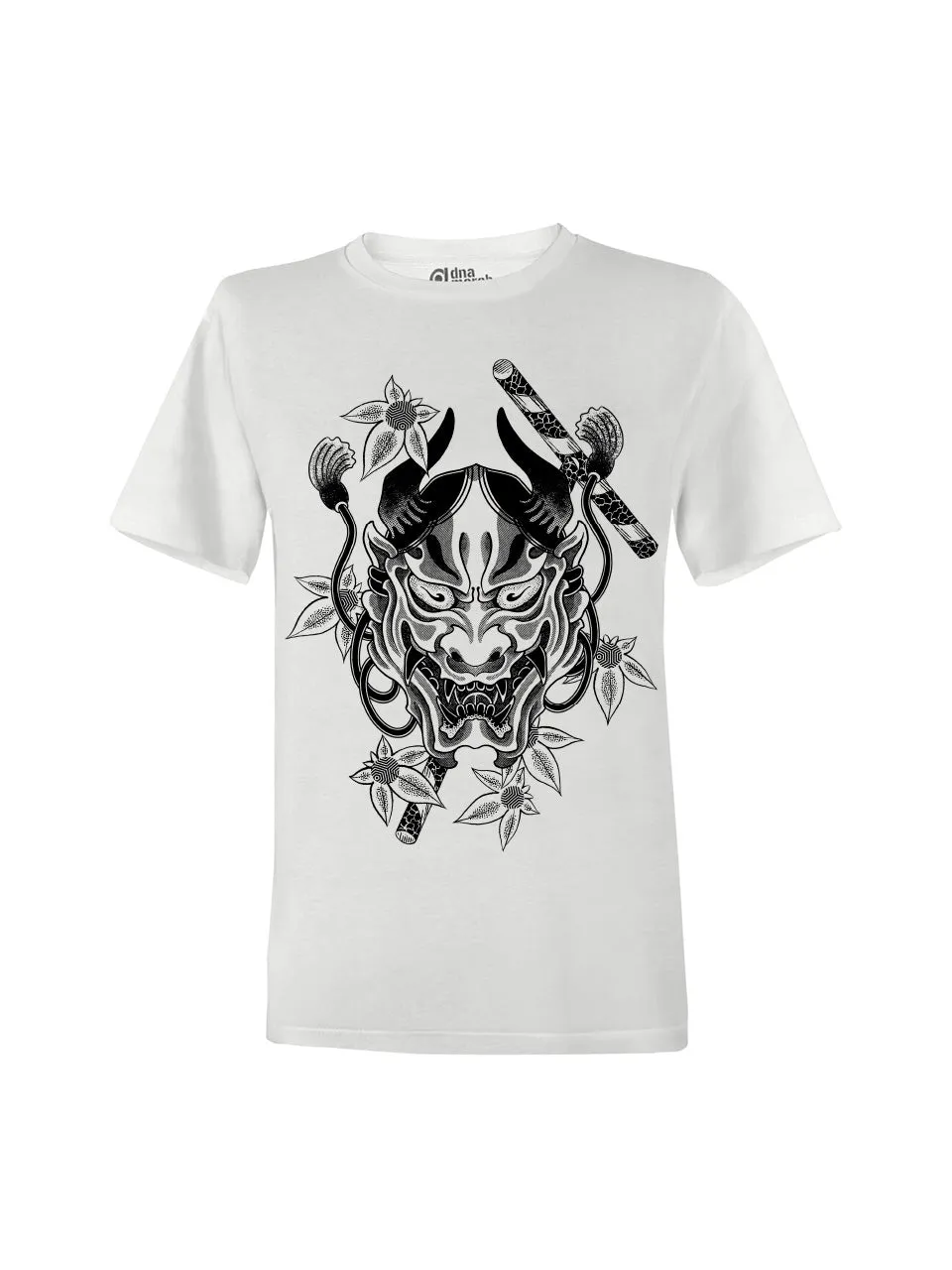 dna merch Hannya-Maske Sandor Jordan T-Shirt Weiß Tattoo
