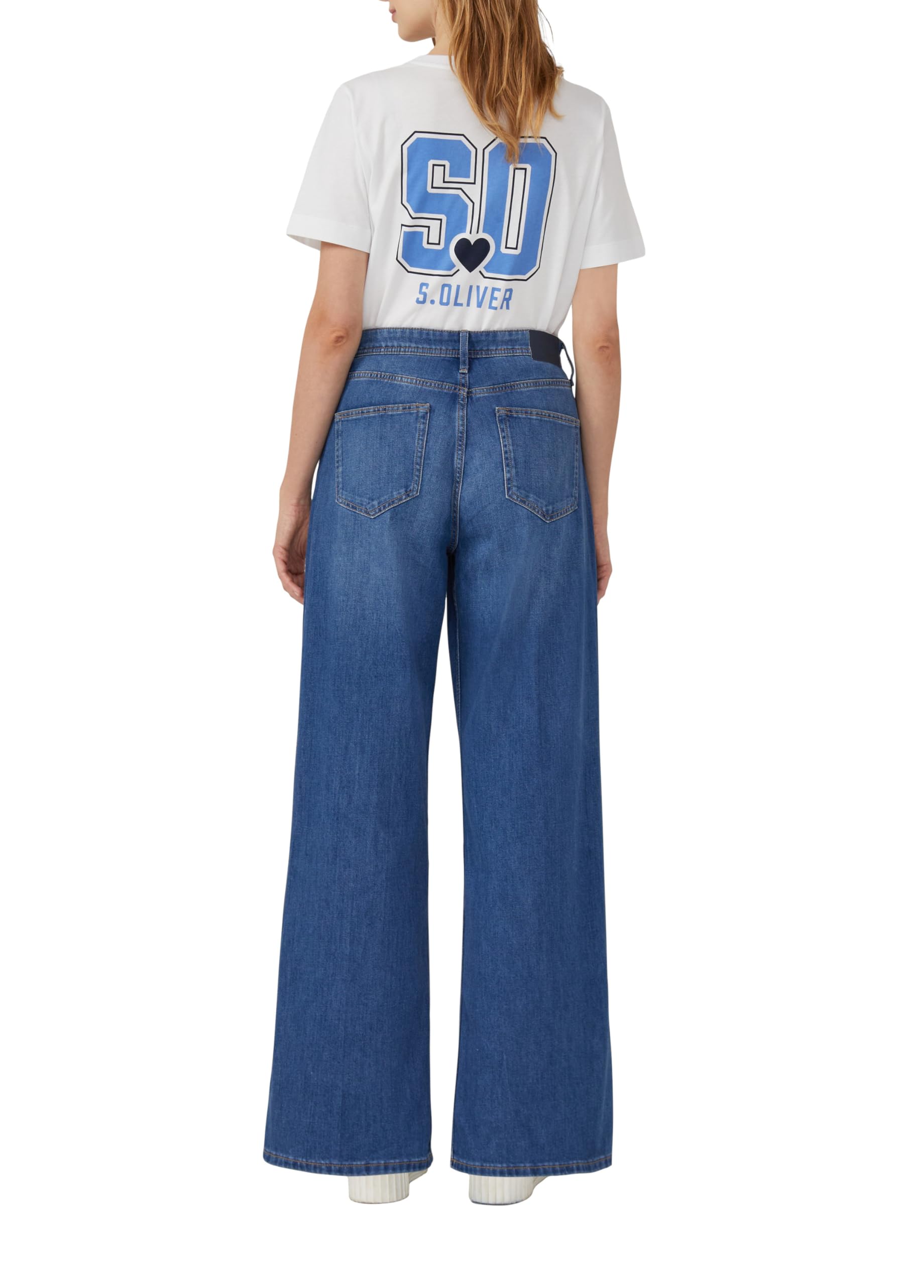 s.Oliver Junior Suri High Rise Jeans 40W/32L Wide Fit