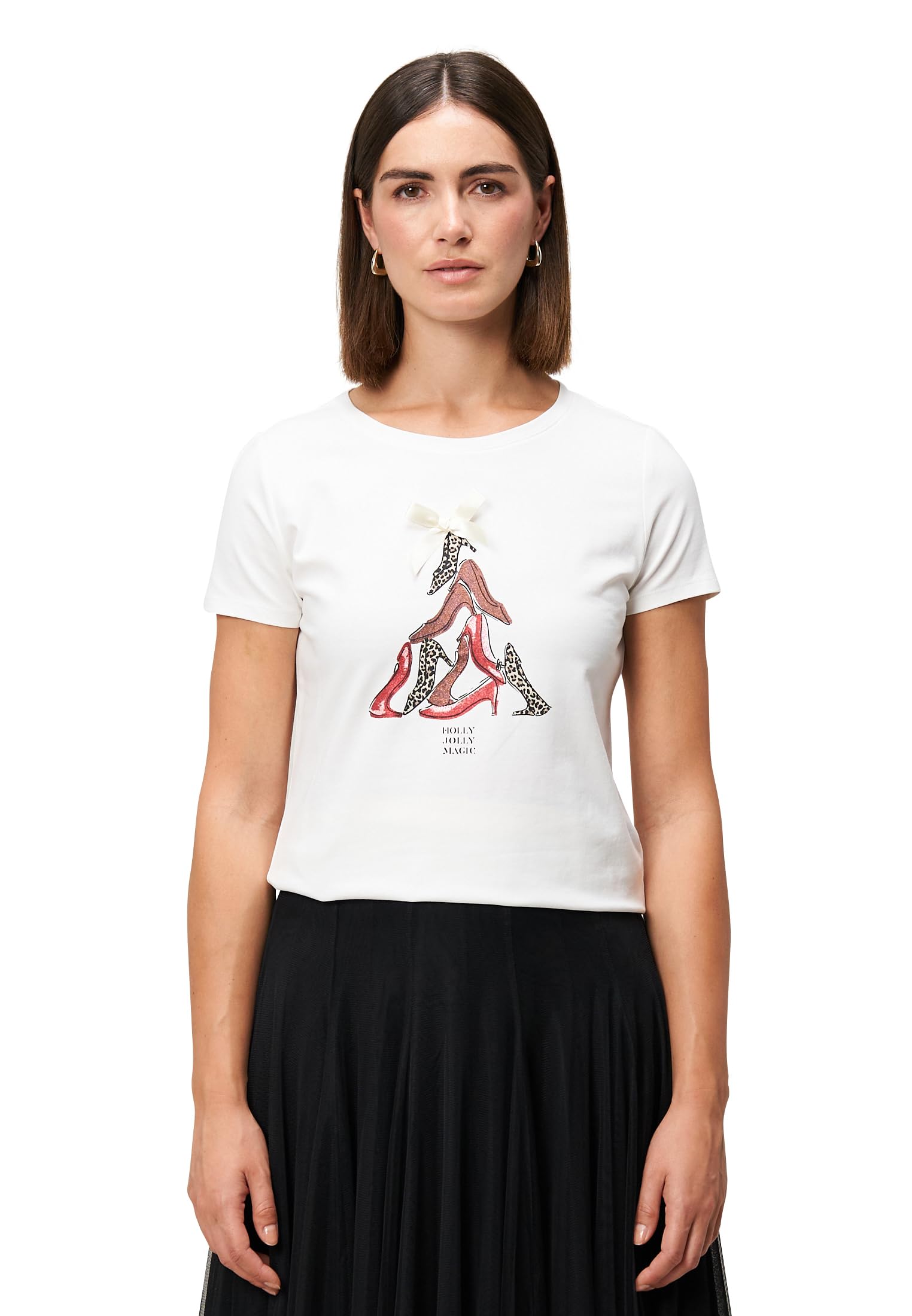 zero Shirt Aufdruck Schleife Gr. 38 Patch CreamRed