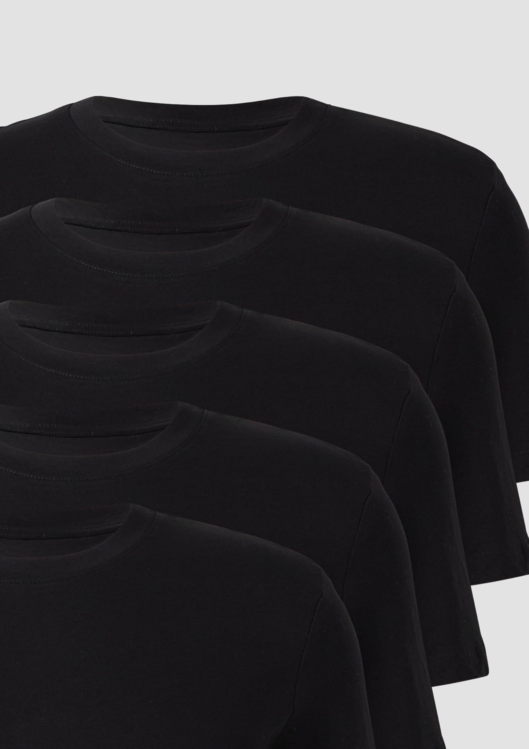s.Oliver RED LABEL T-Shirt Baumwoll-Jersey 5er-Pack schwarz XL?