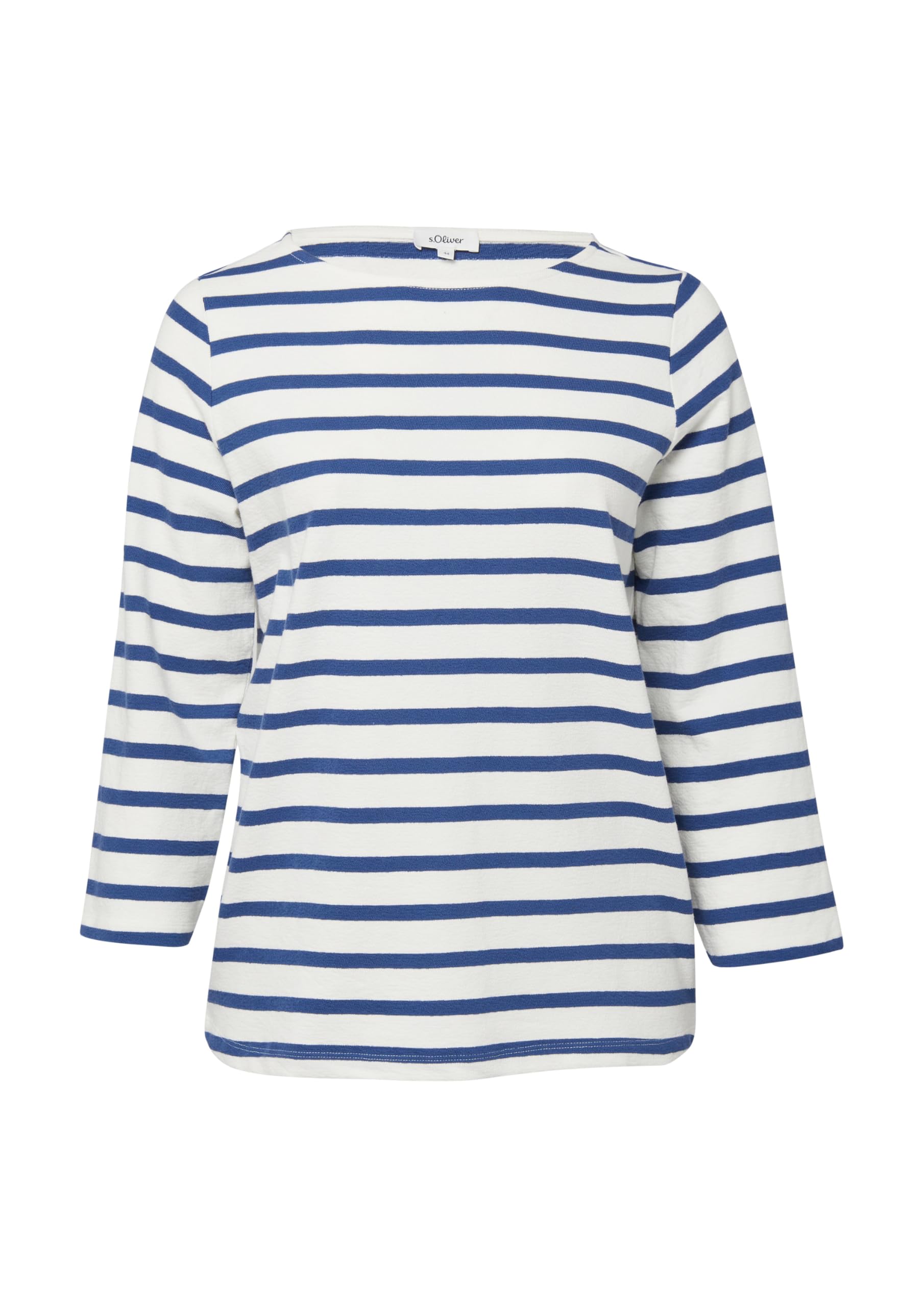 s.Oliver 2181708 Sweatshirt Streifen 48 blau Baumwolle