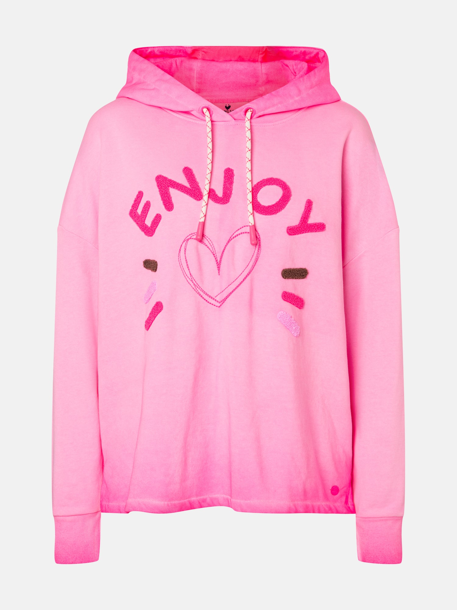 Lieblingsstück LindaL Hoodie neon pink aus Baumwolle