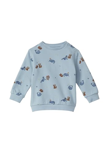 s.Oliver Junior All-Over-Print Sweatshirt 68 hellblau