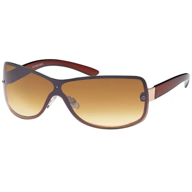 BEZLIT Monoscheiben Sonnenbrille Damen Retro mit Strass
