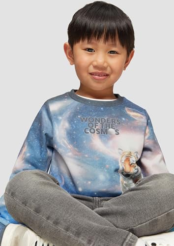 s.Oliver Red Label Sweatshirt Allover Beige 104-110 Kinder