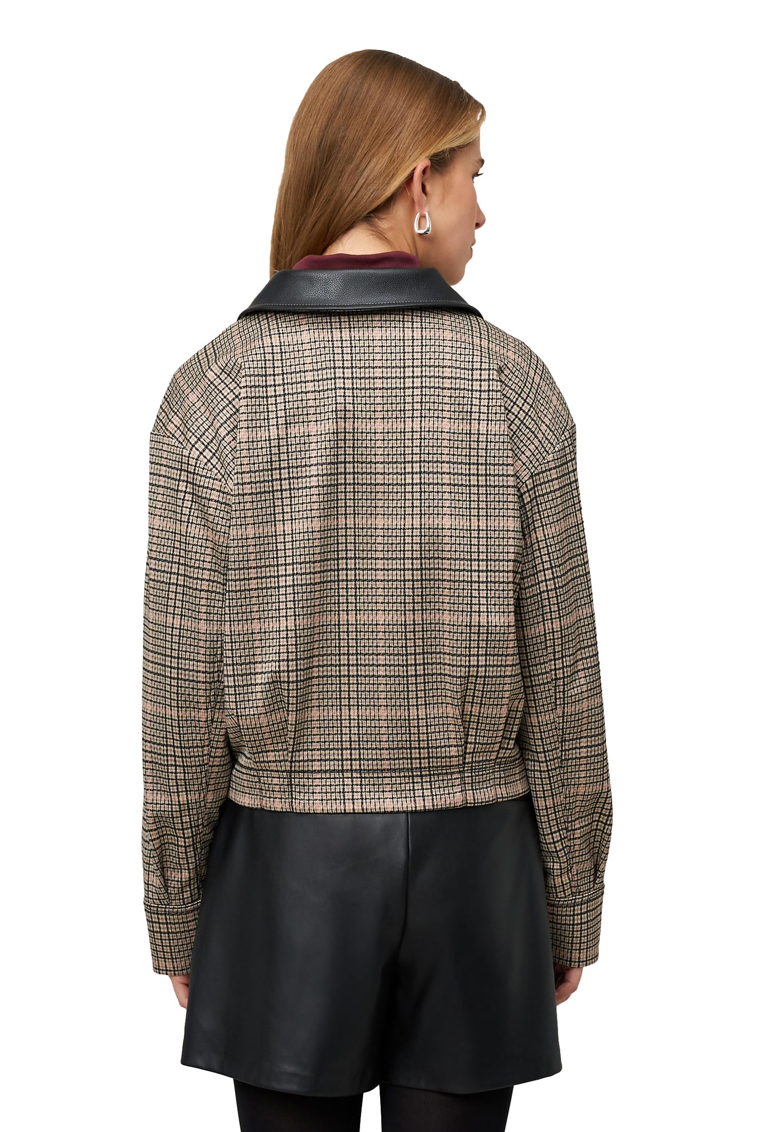 zero Karo-Jacke mit Knopfleiste Beige-Black Gr.40