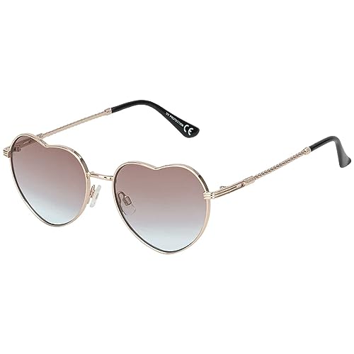 BEZLIT Herz Sonnenbrille Braun-Blau Metall Verlauf