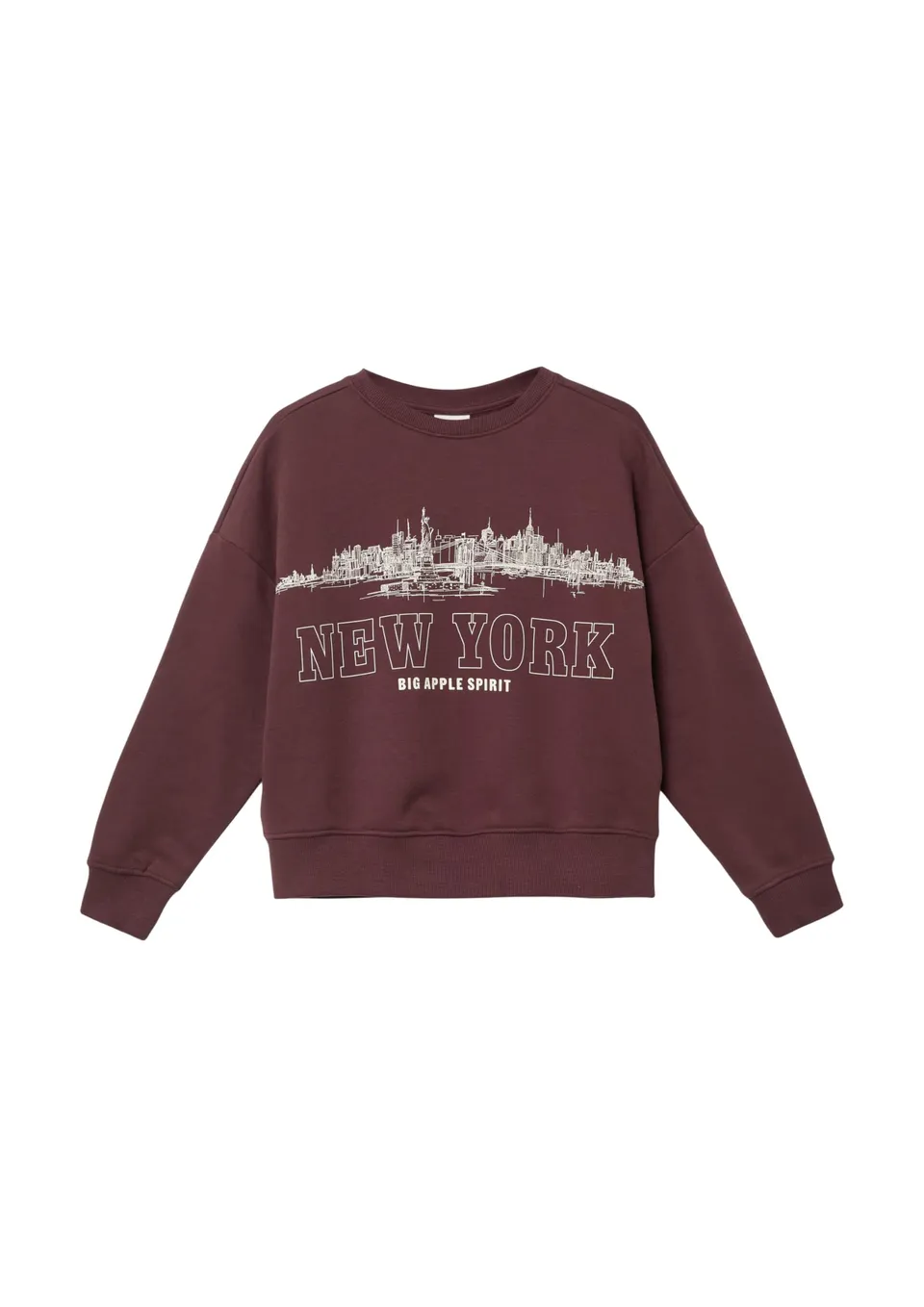 s.Oliver RED LABEL Oversize Frontprint Sweatshirt 146-152 lilac