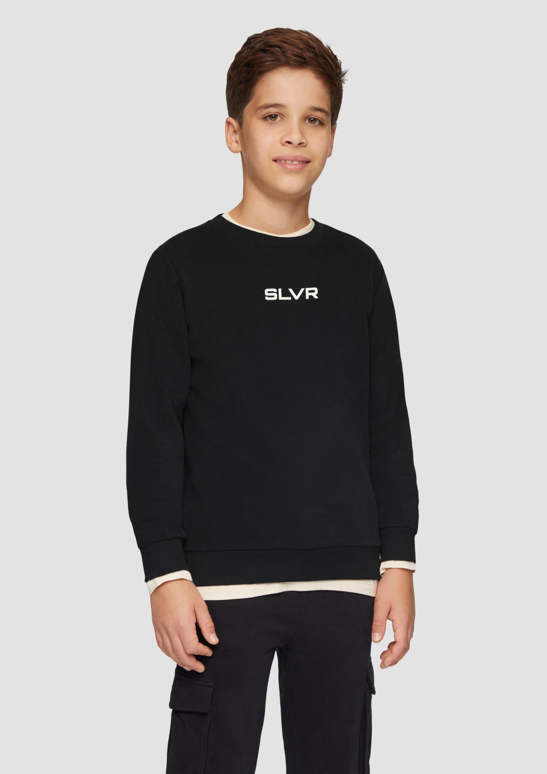 s.Oliver Red Label Sweatshirt NASA-Print Rippbündchen Kinder