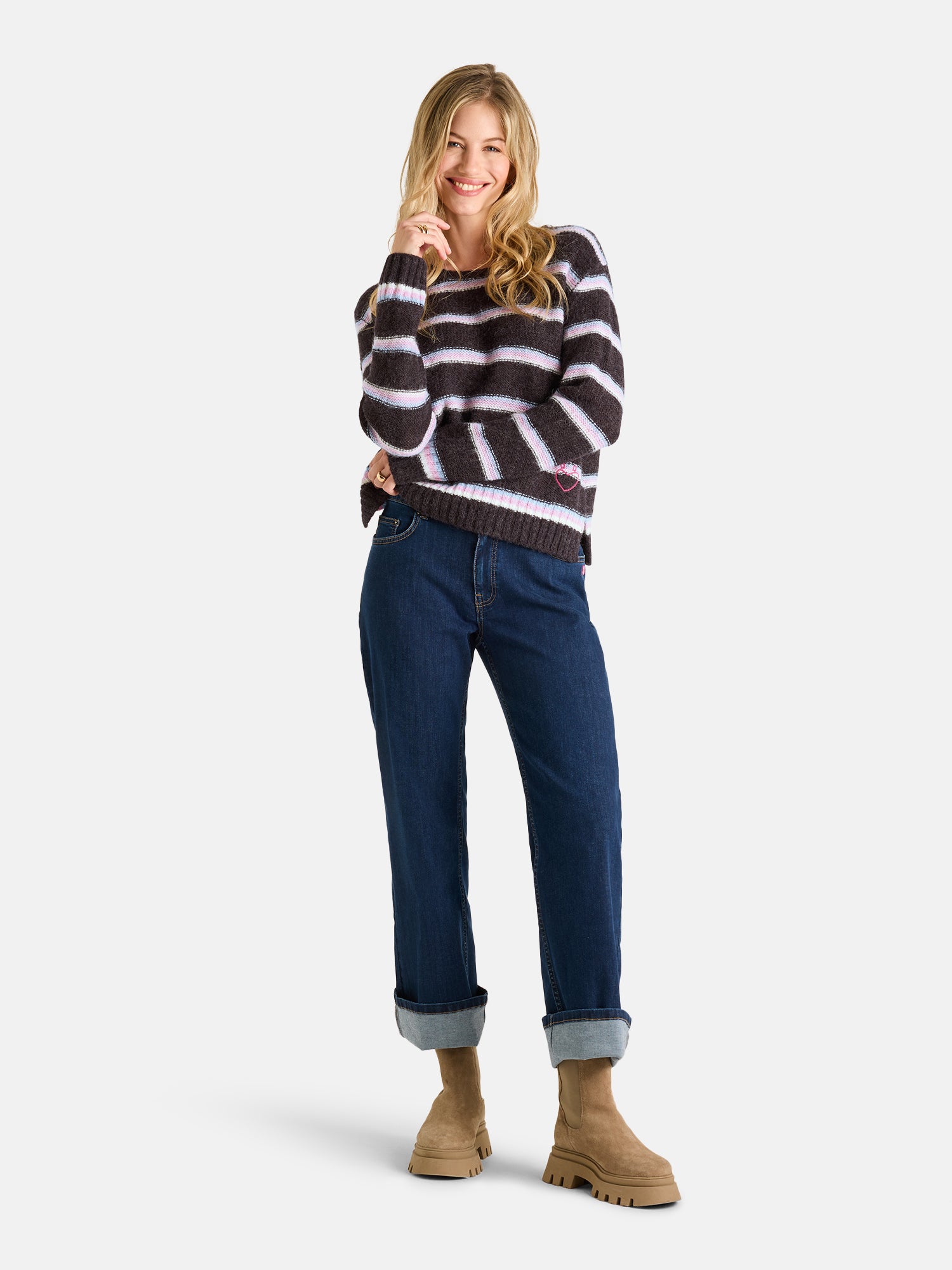 Lieblingsstück AmairaL Pullover dark brown Wollmix