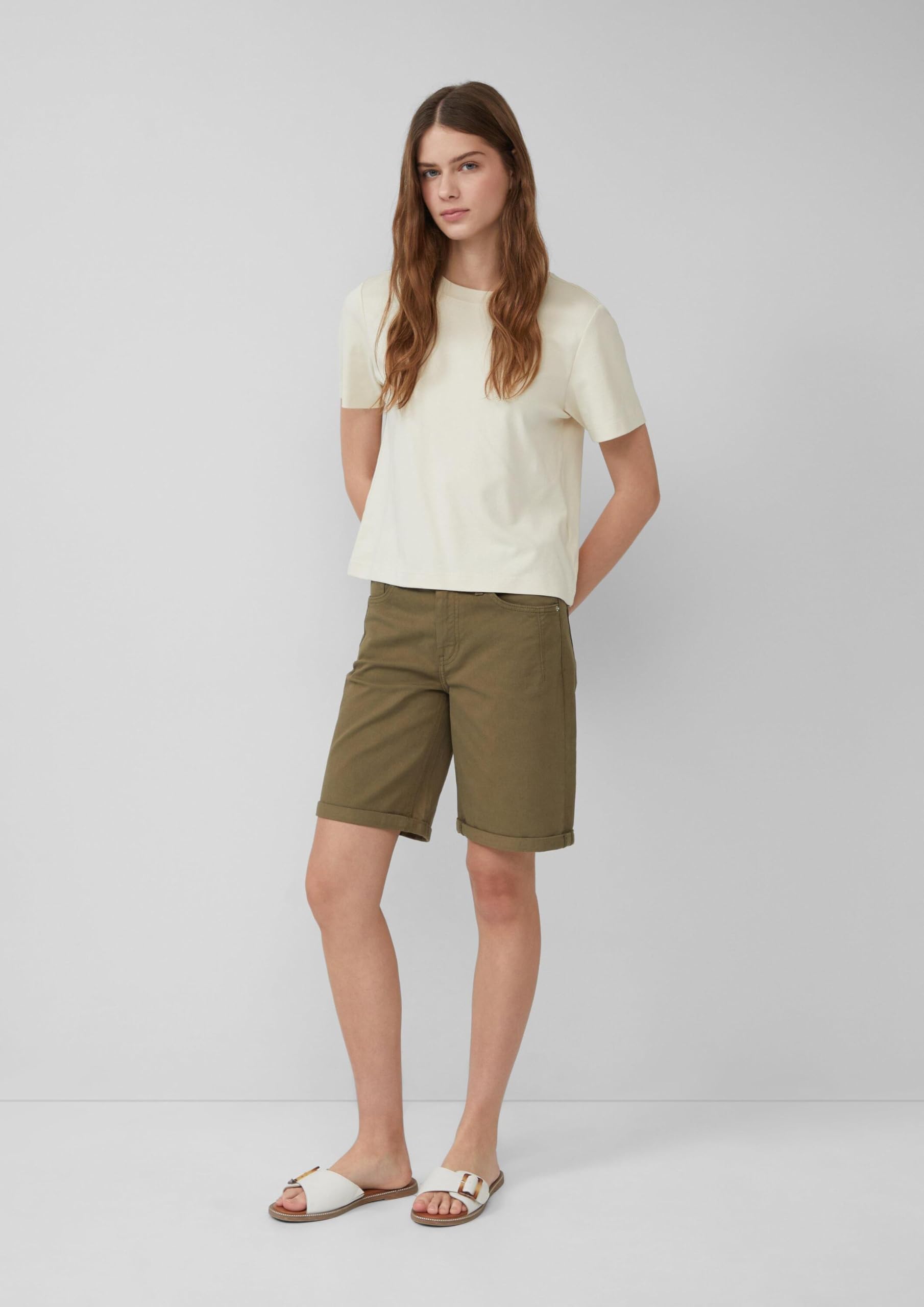 s.Oliver Karolin Jeans-Bermuda beige 34 Regular Fit