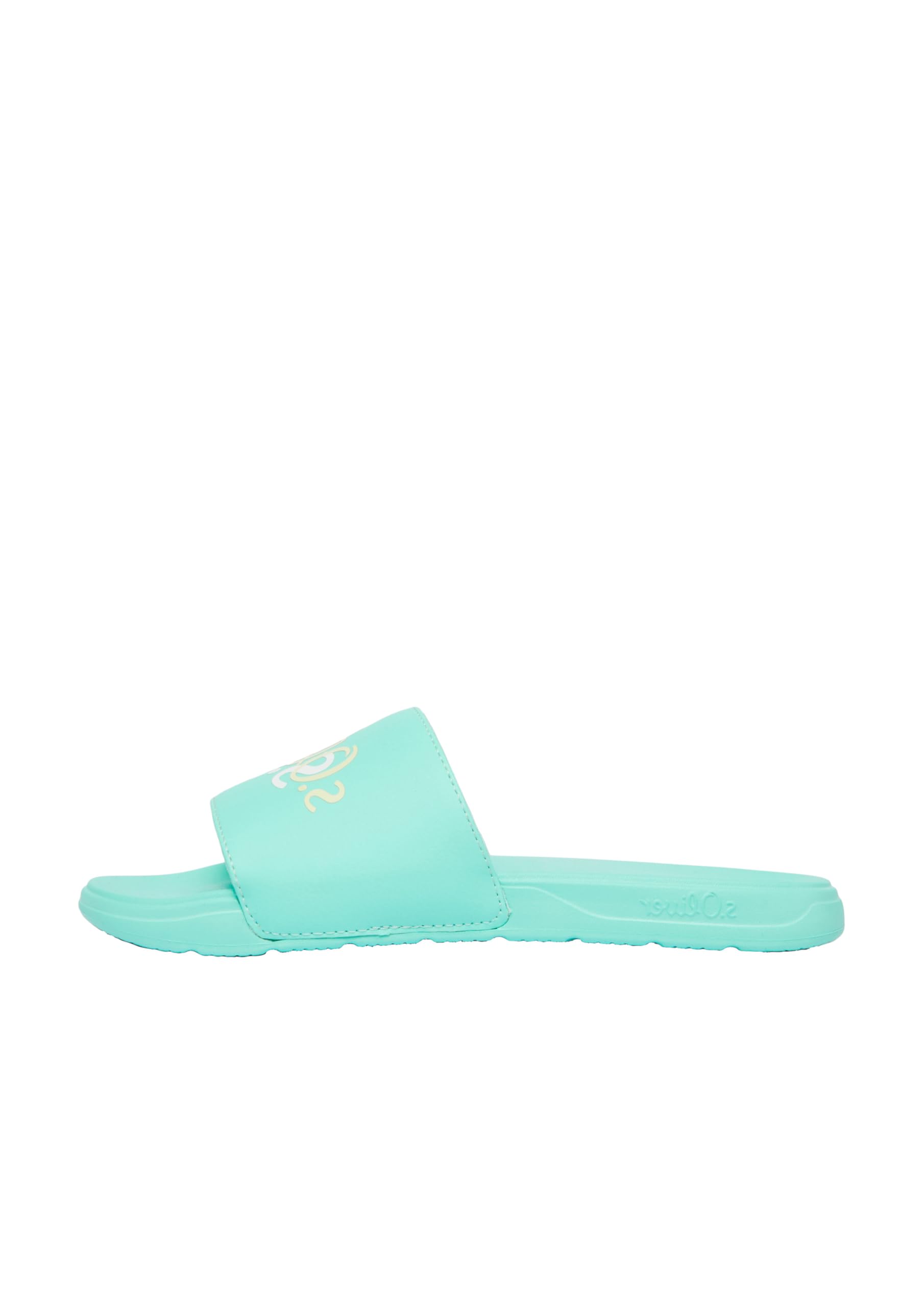 s.Oliver Junior Pantoletten Logo Blau Badelatschen