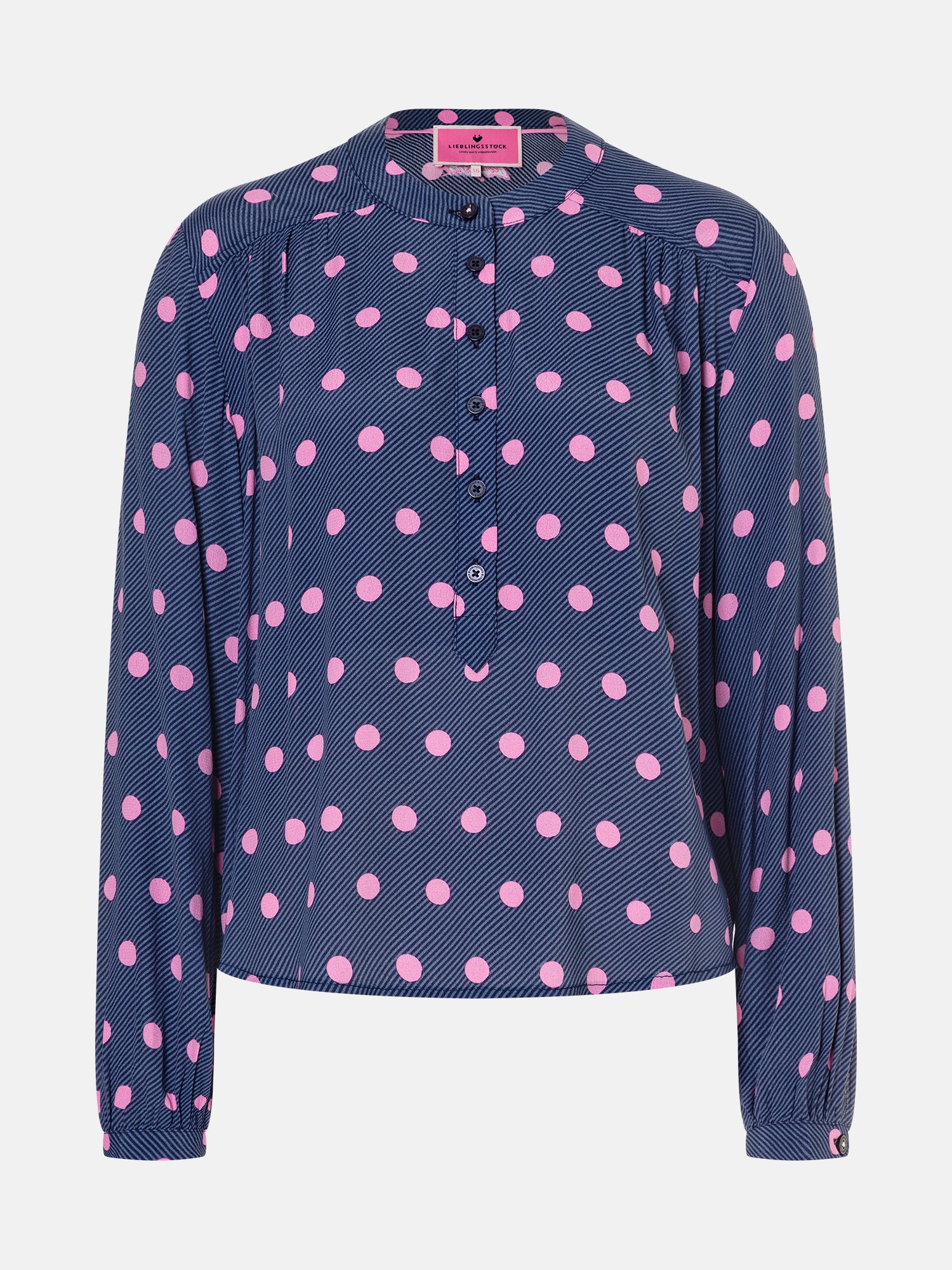 Lieblingsstück EdiliaL Bluse Viskose navy Gepunktet