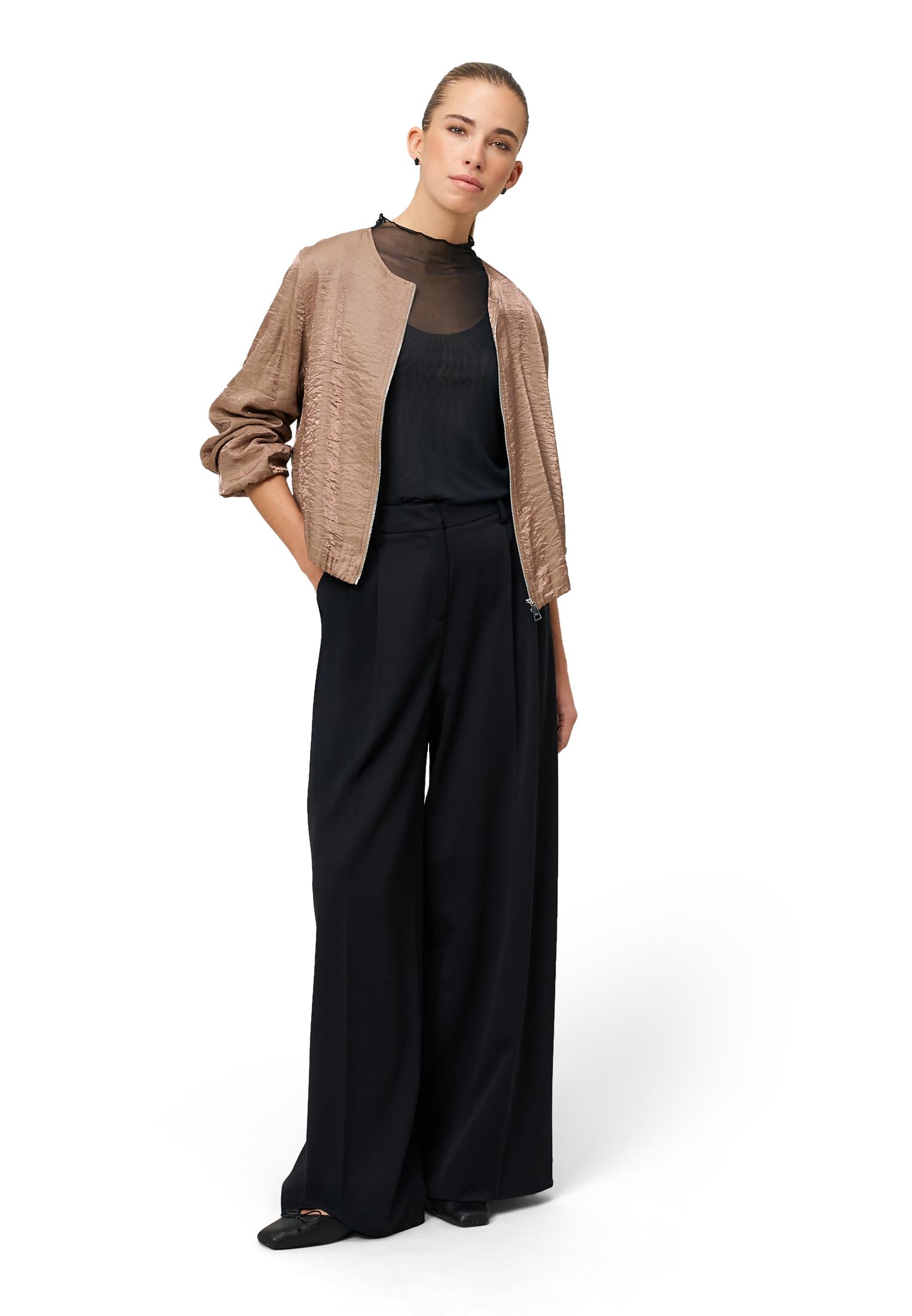 zero Jacke Knittereffekt Gr.40 Mountain Trail modern