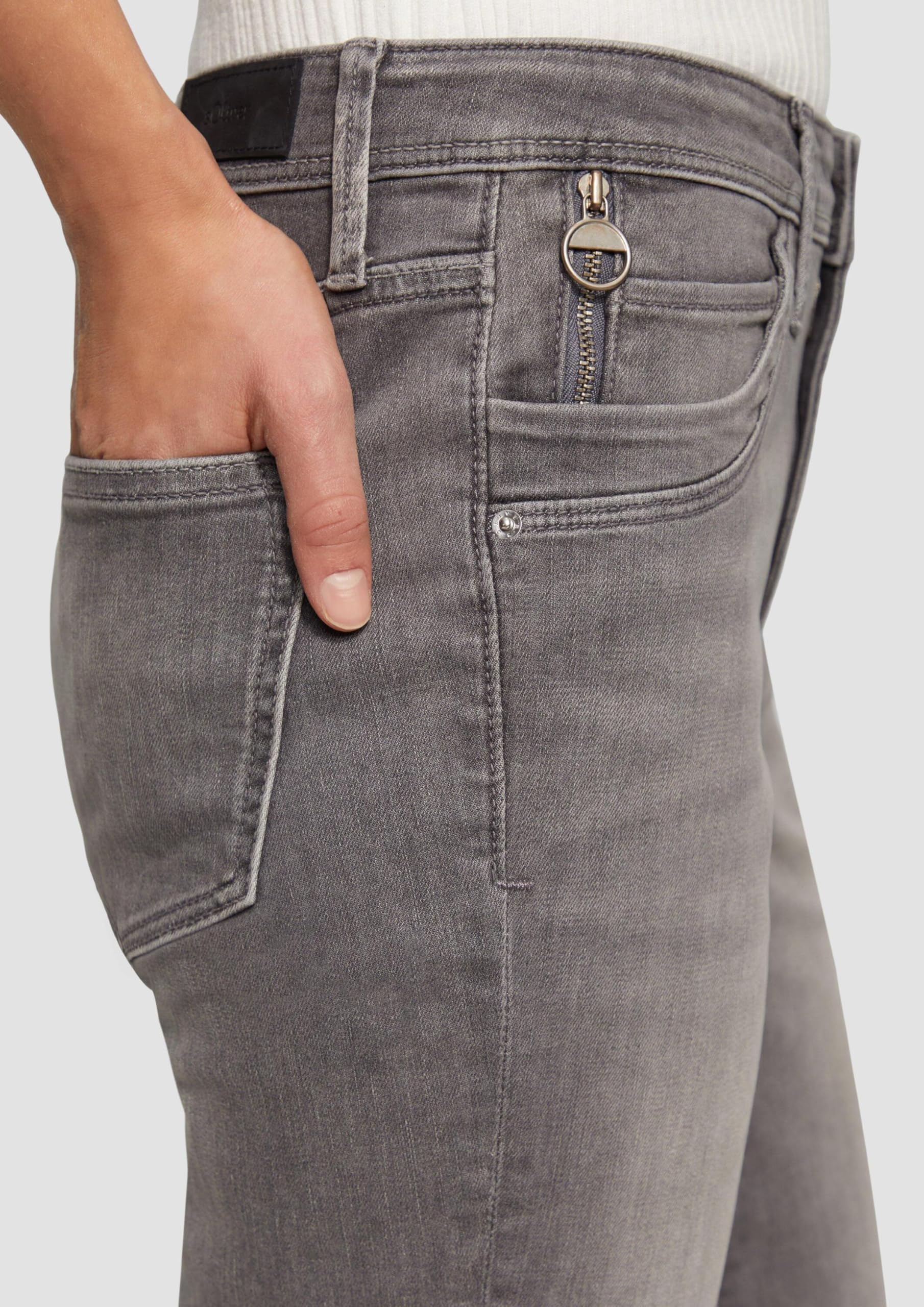 s.Oliver Red Label Betsy Mid Rise Slim Fit Jeans Grau