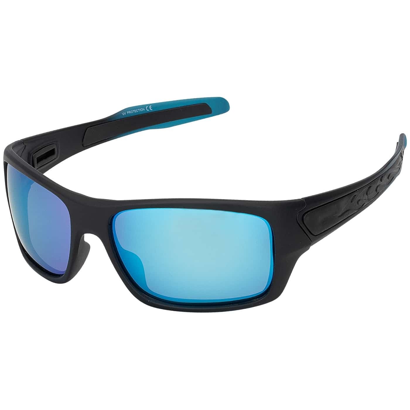 BEZLIT Sport Sonnenbrille polarisiert Schwarz Grün/Blau