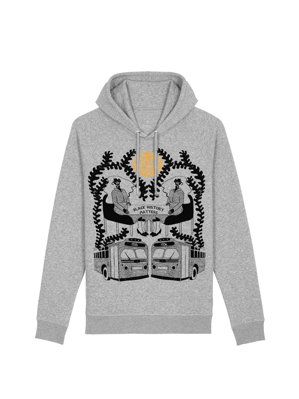 dna merch Working Class History Montgomery Busboykott Hoodie Burgunderrot