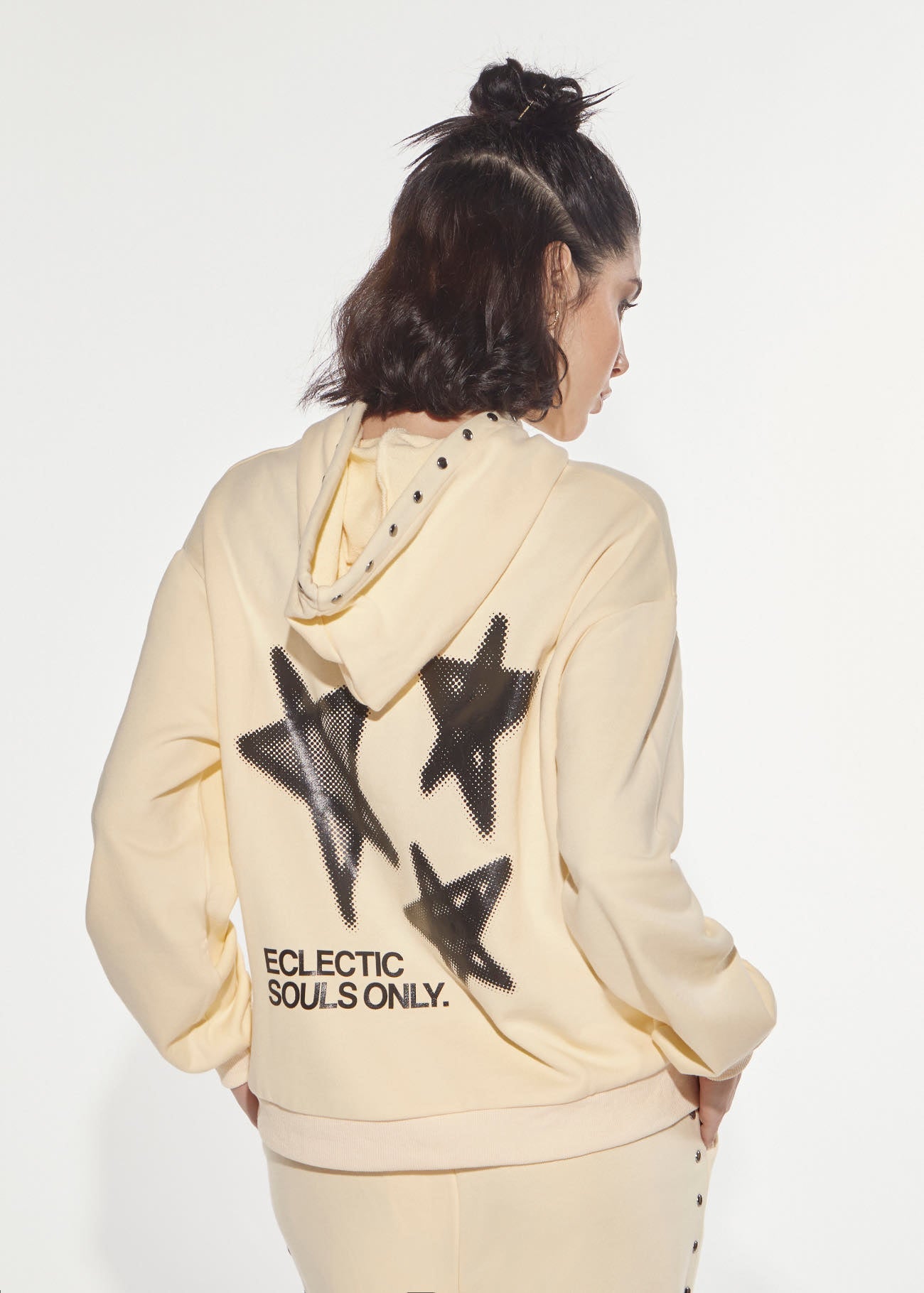 Denny Rose Eclectic Kapuzen-Hoodie Butter Yellow