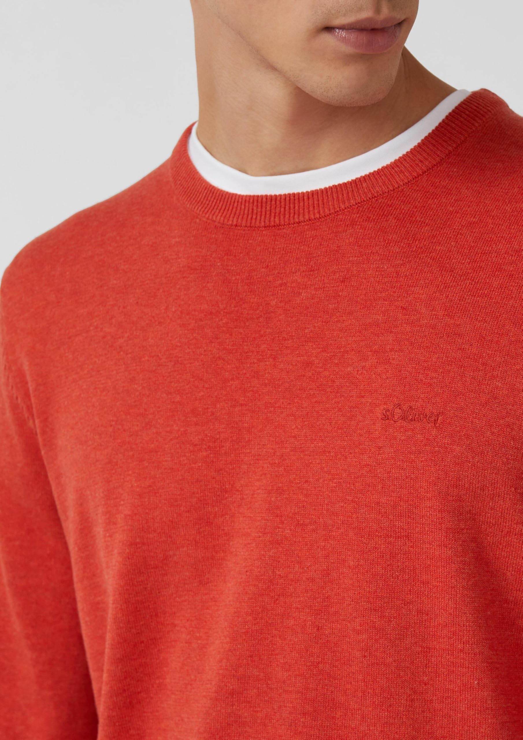 s.Oliver RED LABEL Baumwollpullover Logo-Stickerei Damen