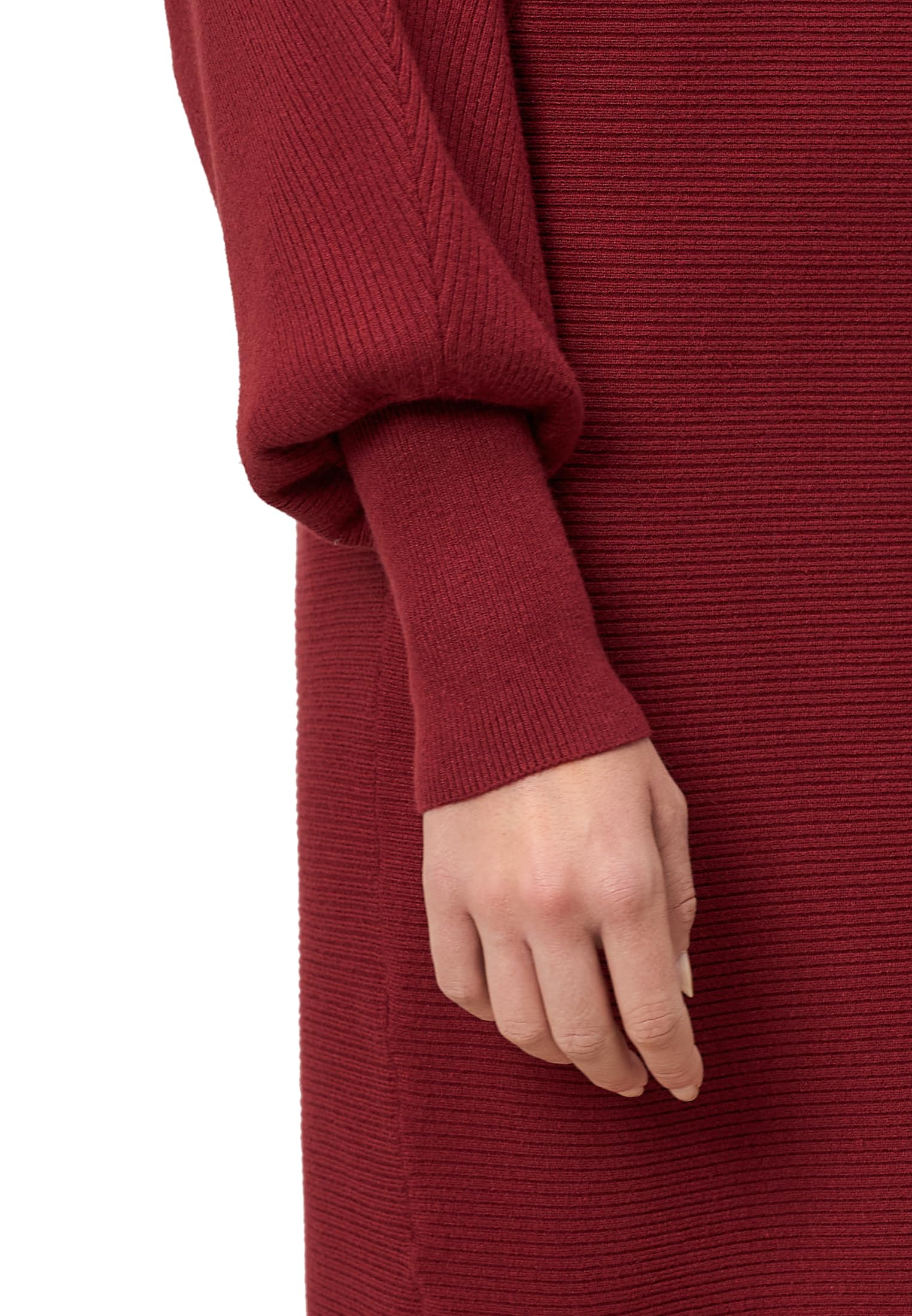 zero Strickkleid strukturiert U-Boot Cabernet Gr.40