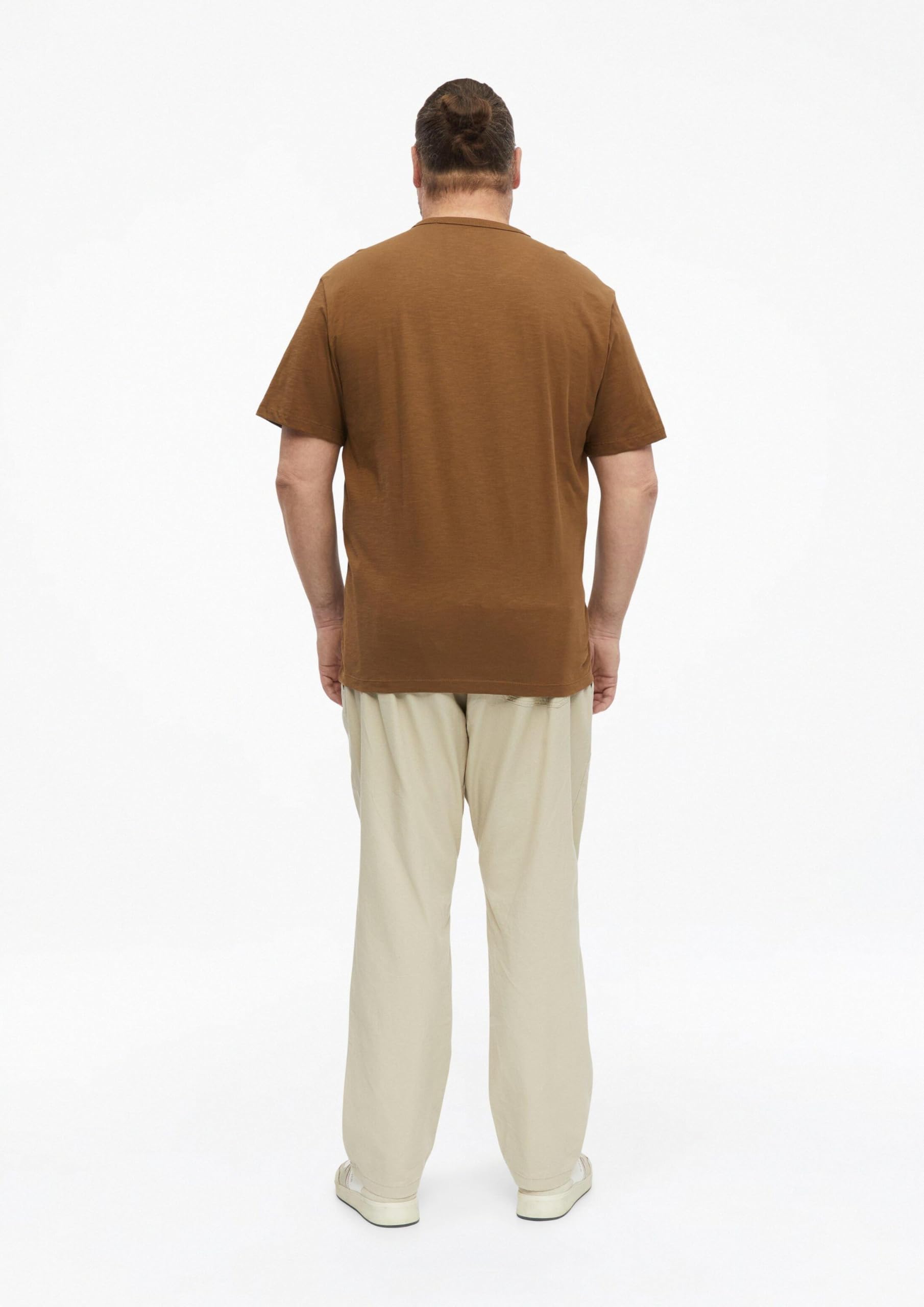s.Oliver Big Size T-Shirt Flammgarn Frontprint Baumwolle