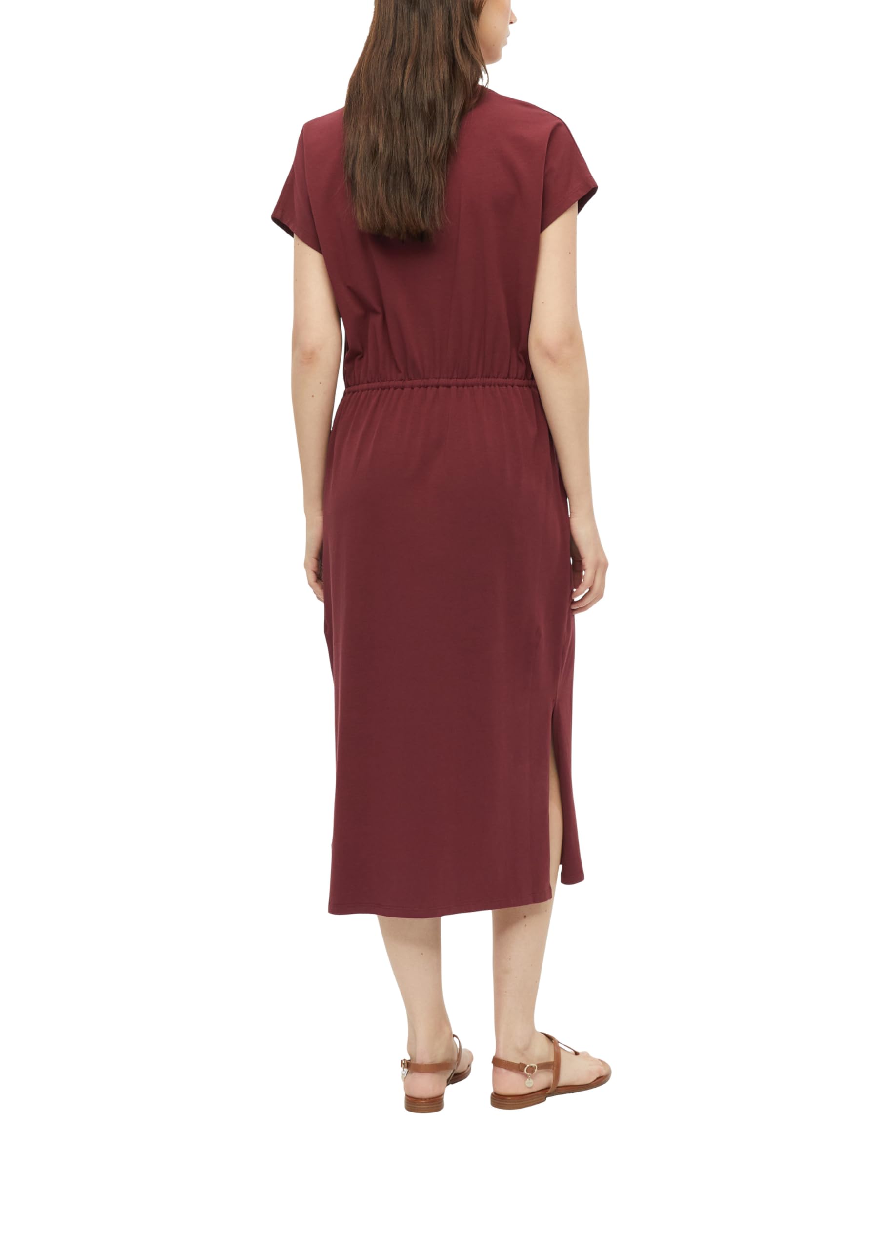 s.Oliver RED LABEL Midi-Kleid Baumwollmix Gr.42 Tunnelzug