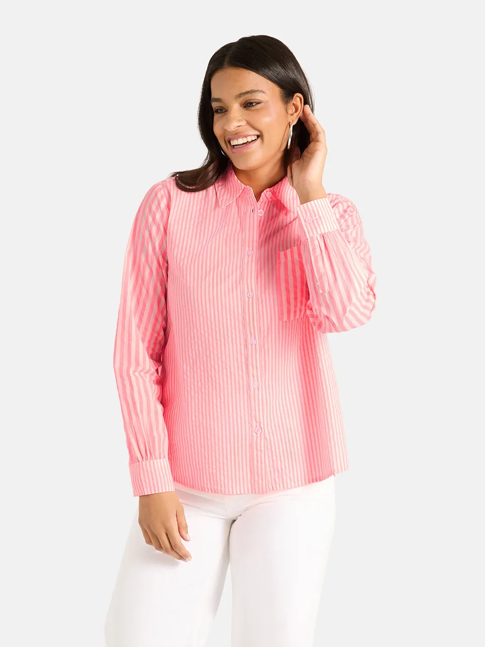 Lieblingsstück OceanEP Bluse pearl Baumwolle Streifen