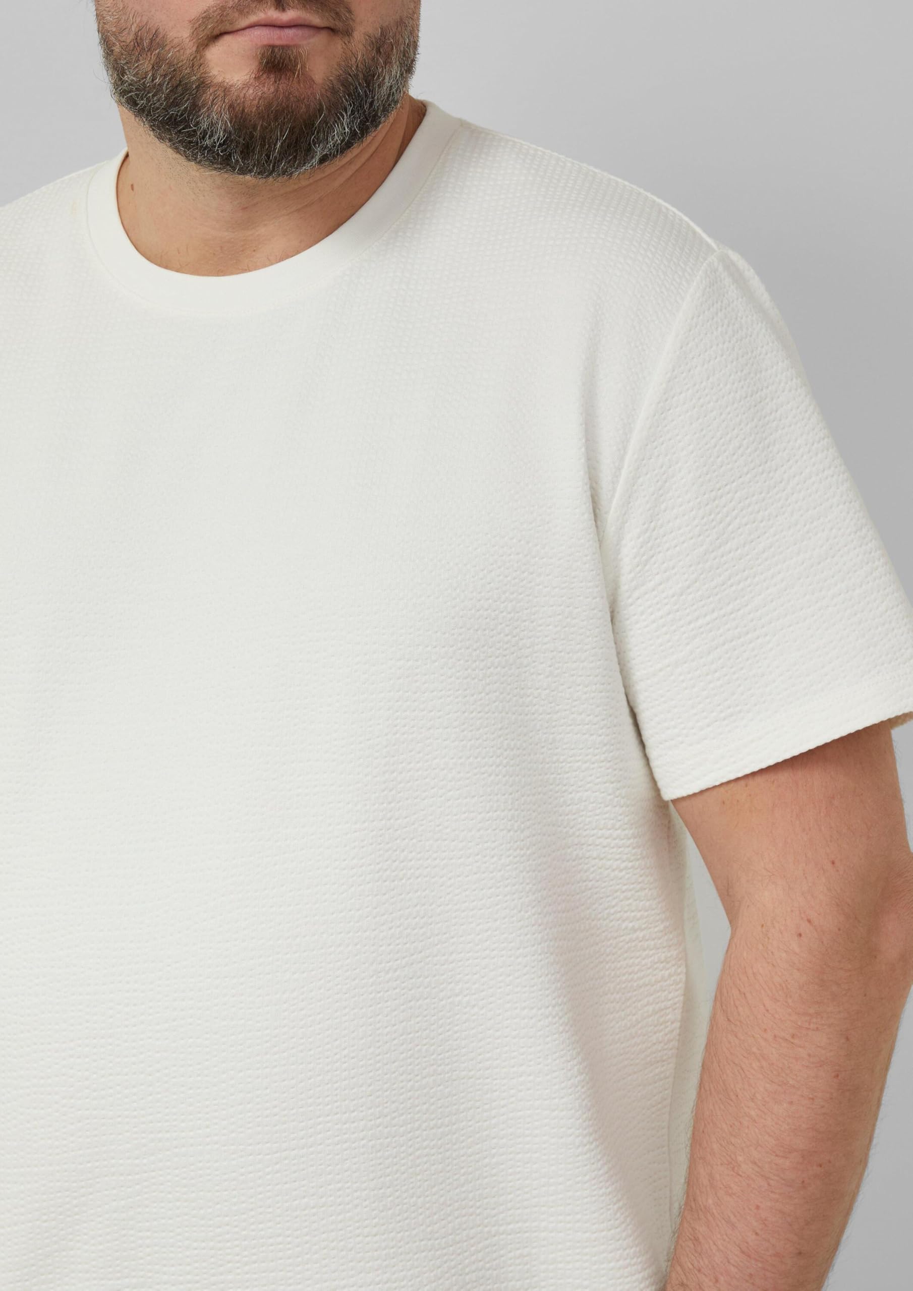 s.Oliver Junior T-Shirt strukturiert Baumwolle Alltag