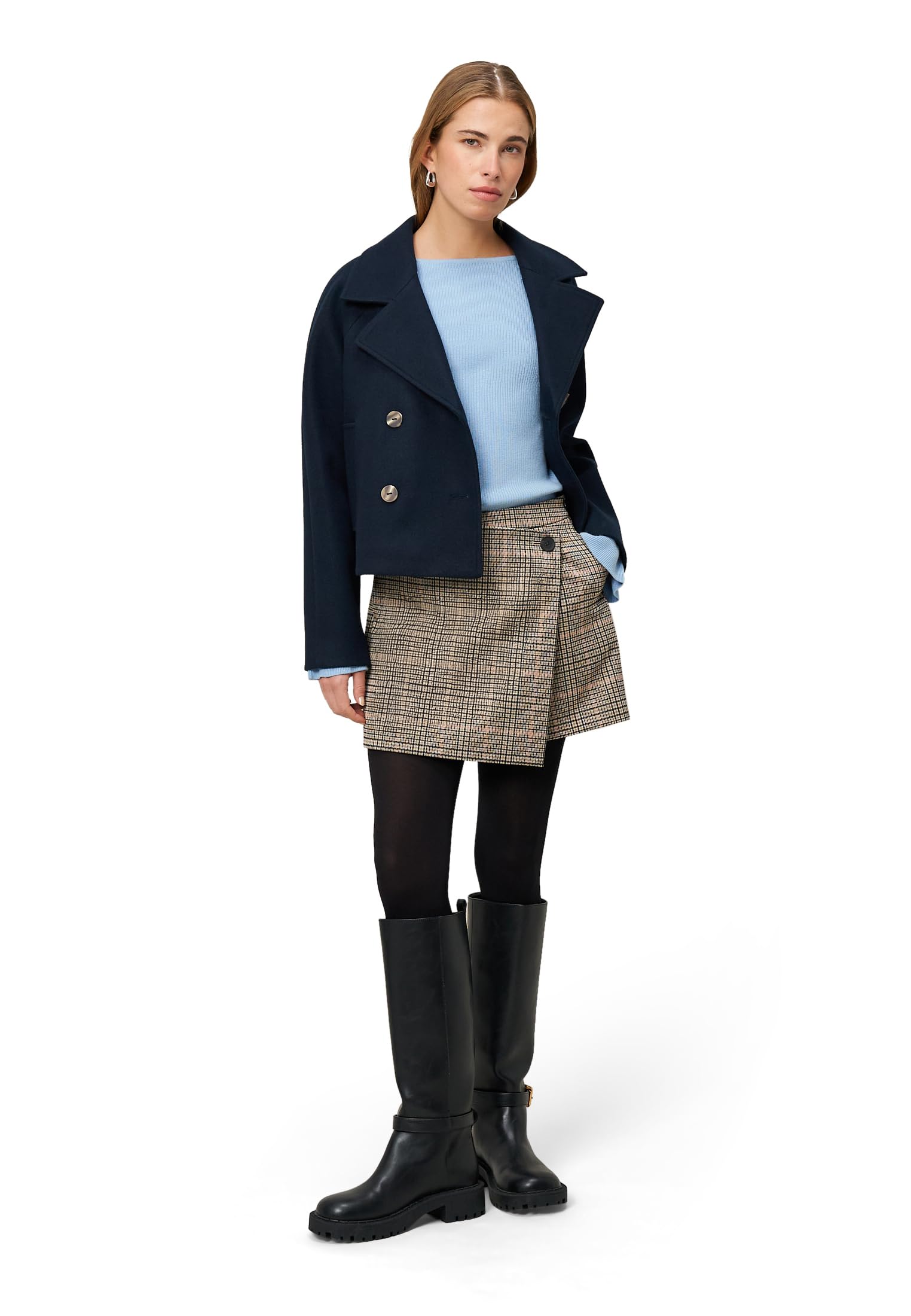 zero Pullover Volantärmel Gr.40 8358 feminin