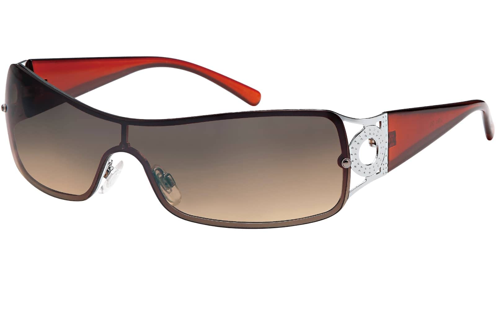 BEZLIT Shield Sonnenbrille Damen oversize braun