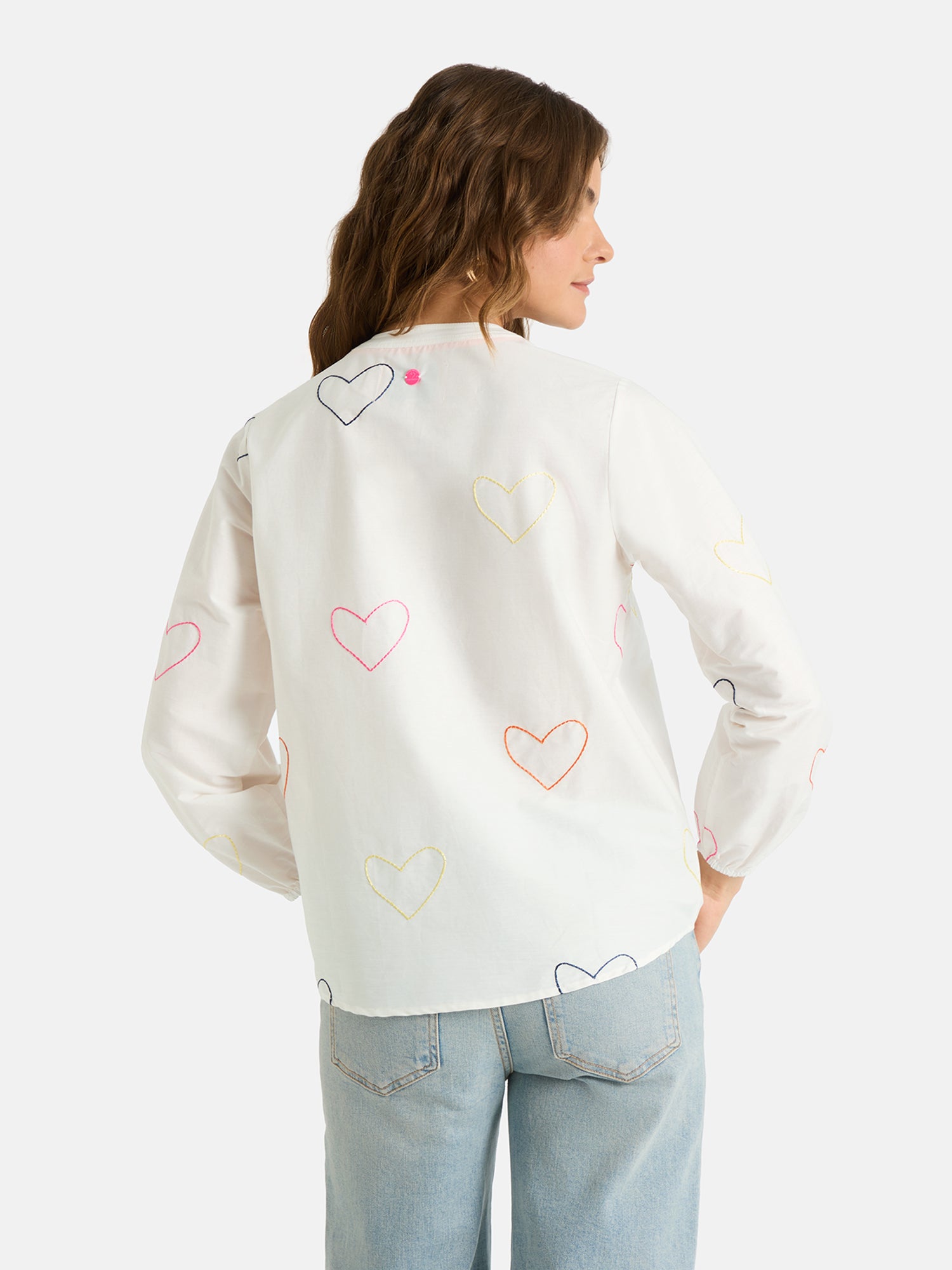 Lieblingsstück EnricaL Bluse white Herz Baumwolle