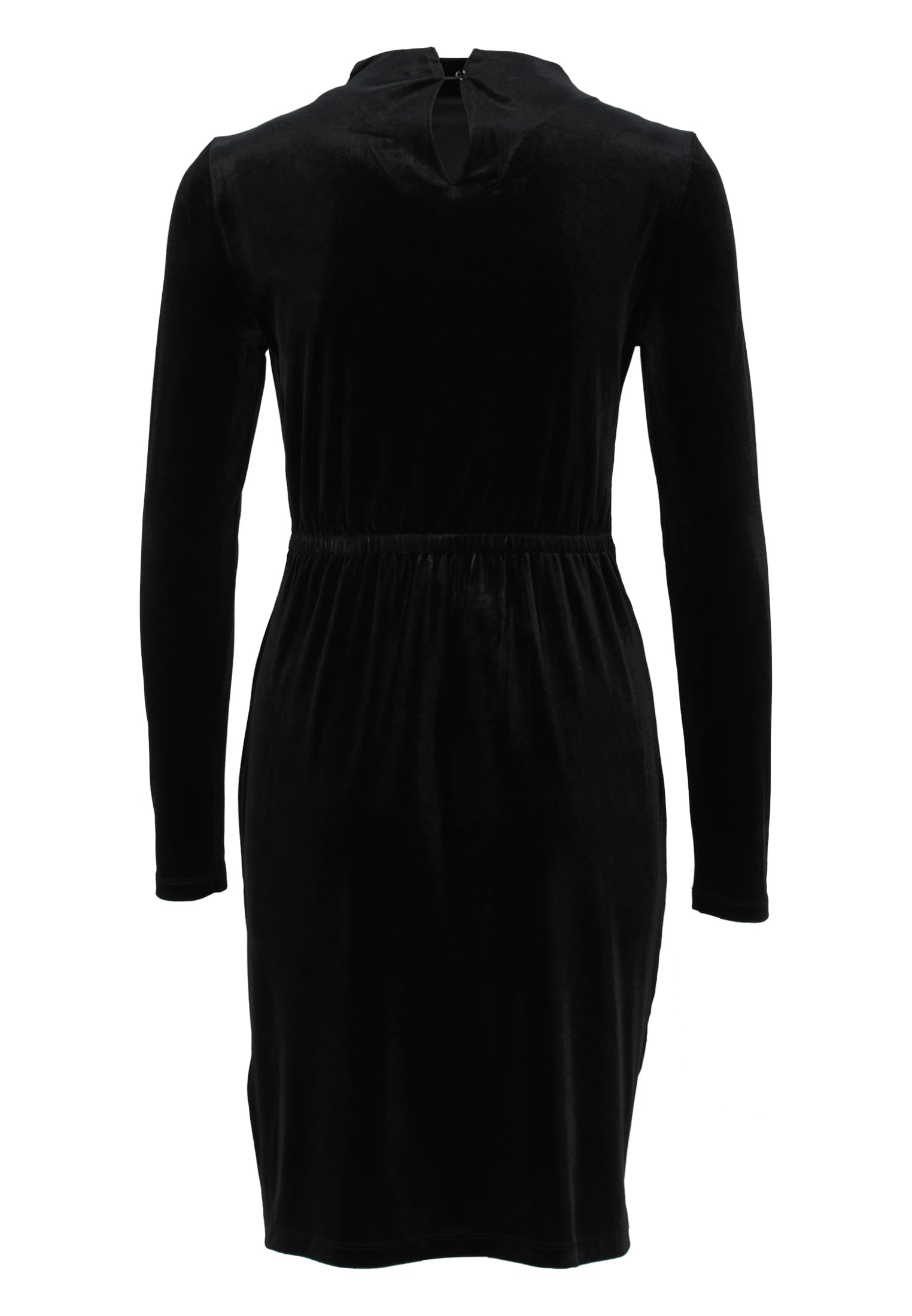 zero Samtkleid mit hohem Kragen Kleid Black Beauty 40
