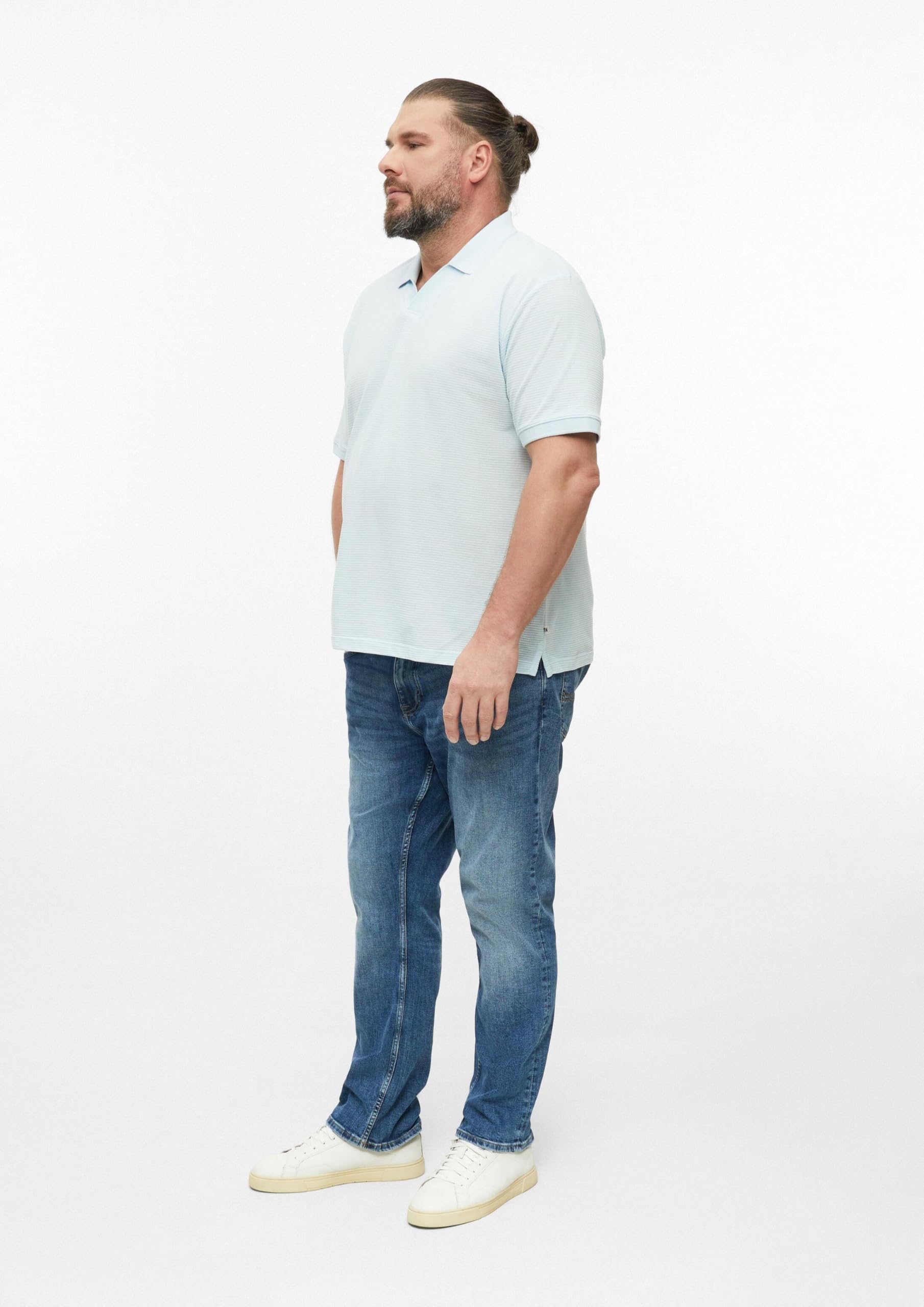 s.Oliver Junior Polo-Shirt hellblau Jacquard Kurzarm
