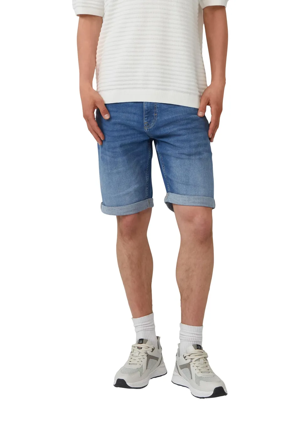 s.Oliver QS Jeans Bermuda Shorts Denim BlauMid