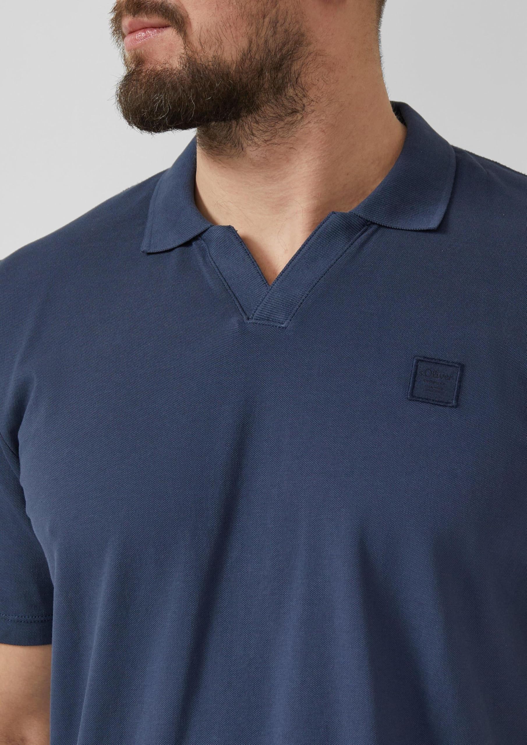 s.Oliver Junior Poloshirt Baumwoll-Piqué navy