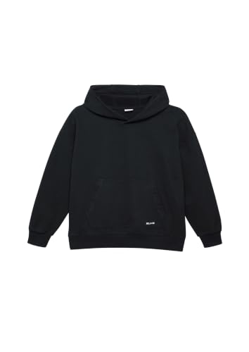 s.Oliver Oversized Hoodie Schwarz Schrift-Print Känguru
